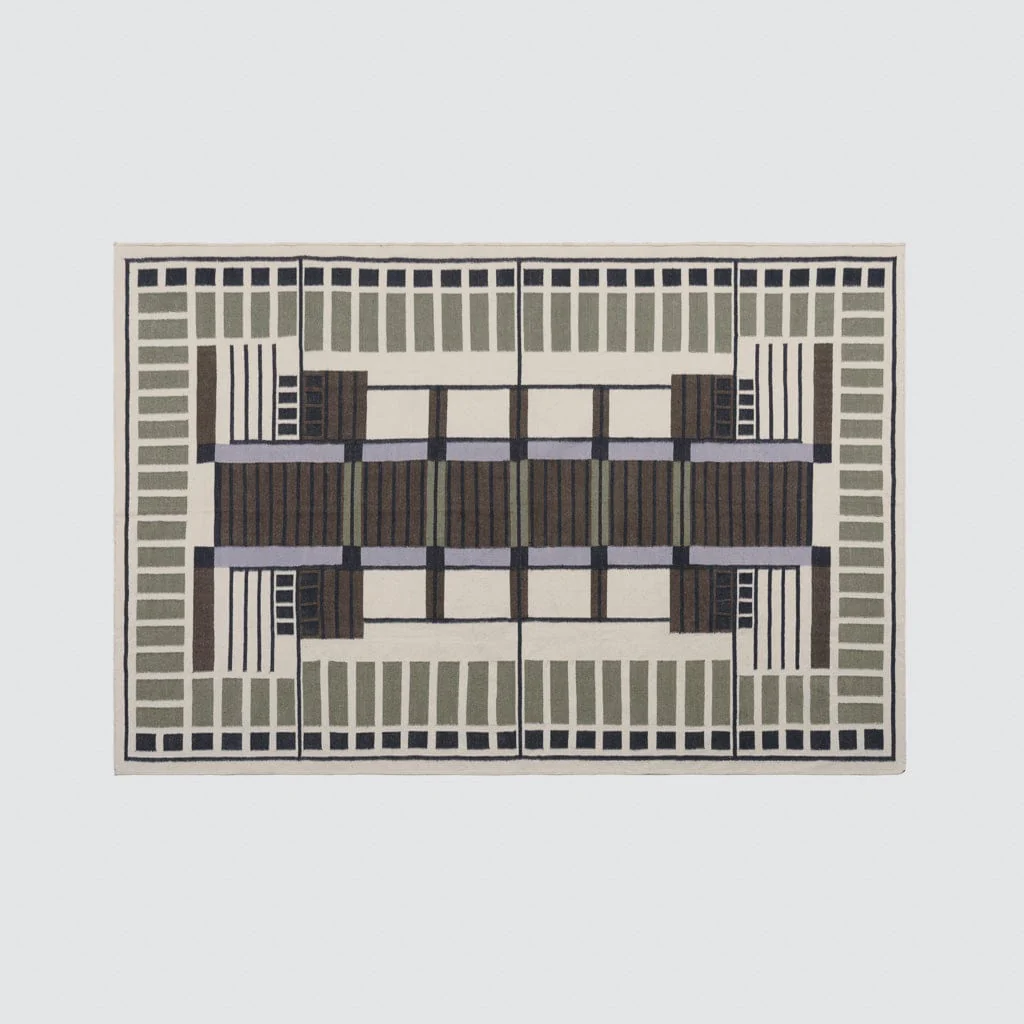 Amman Handwoven Area Rug - Olive