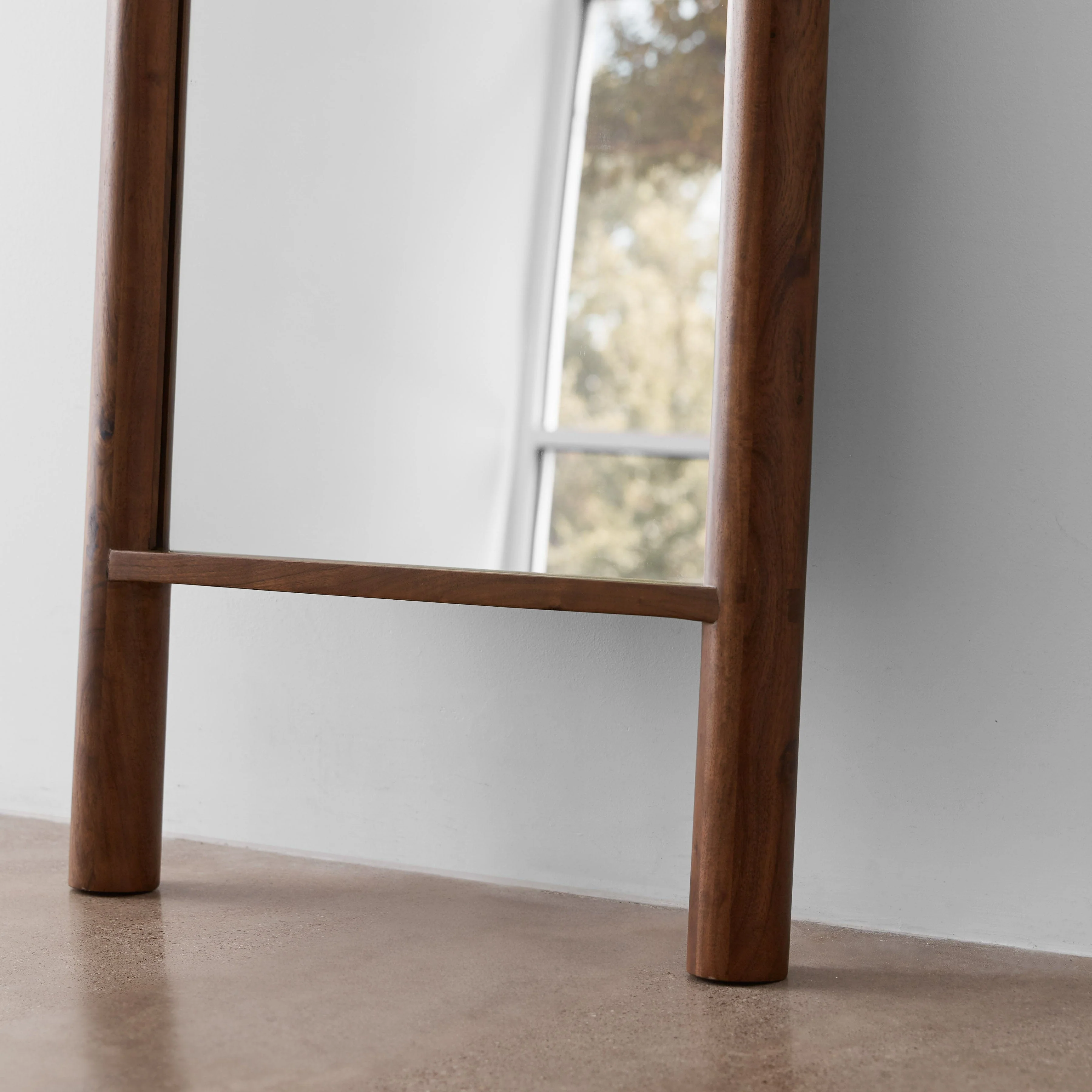 Johar Wood Floor Mirror