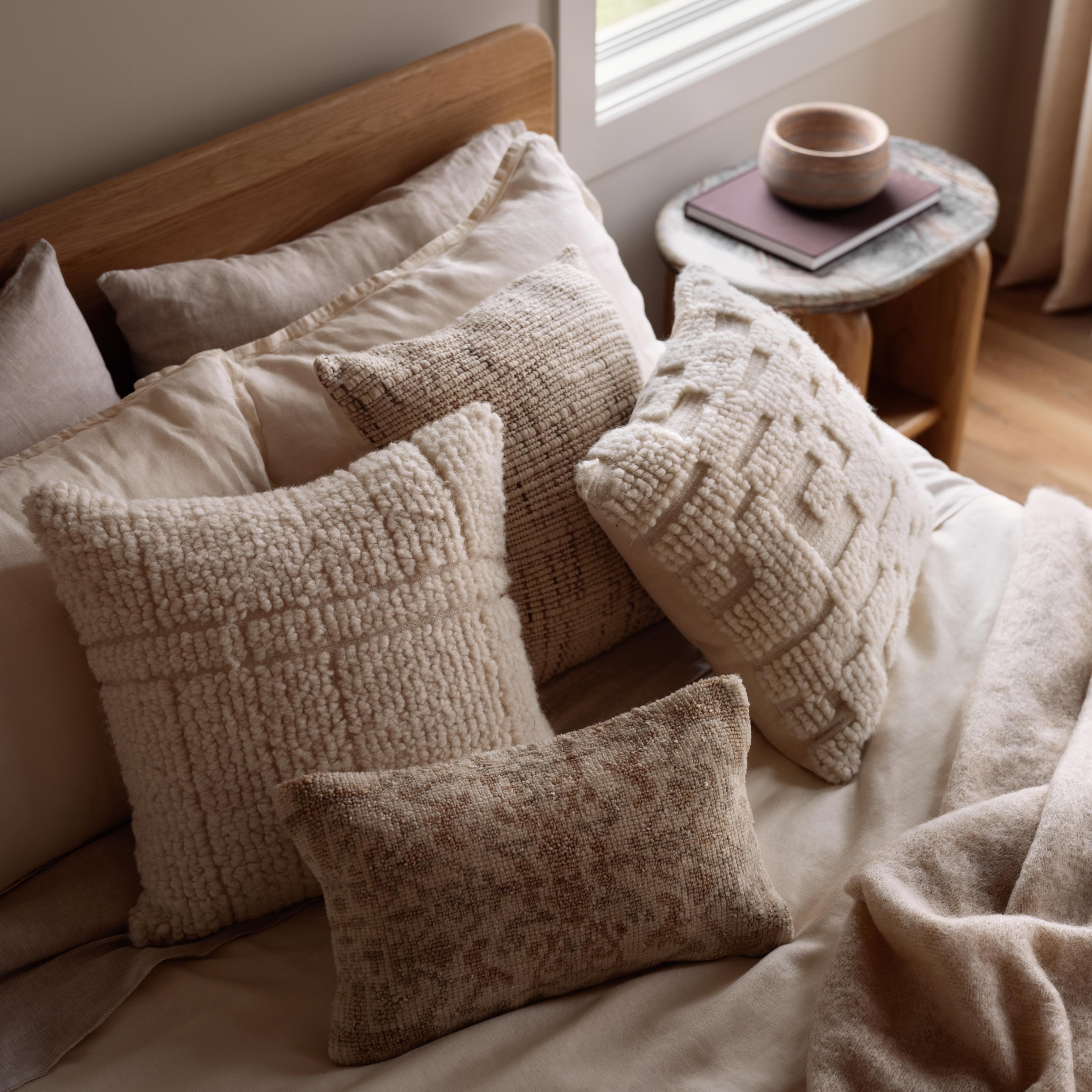 Akira Hand-Knotted Lumbar Pillow