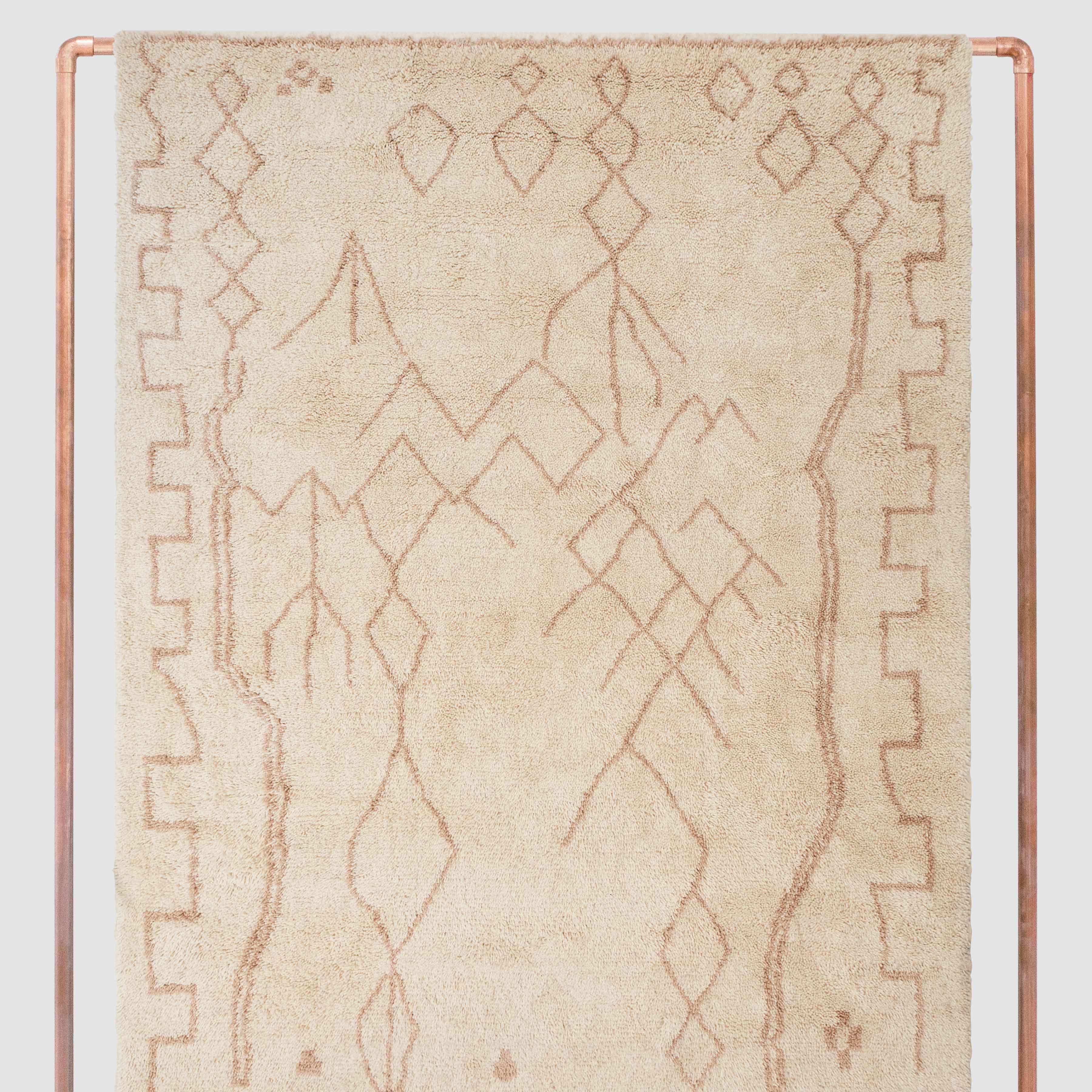 Rahim Hand-Knotted Beni Ourain Area Rug