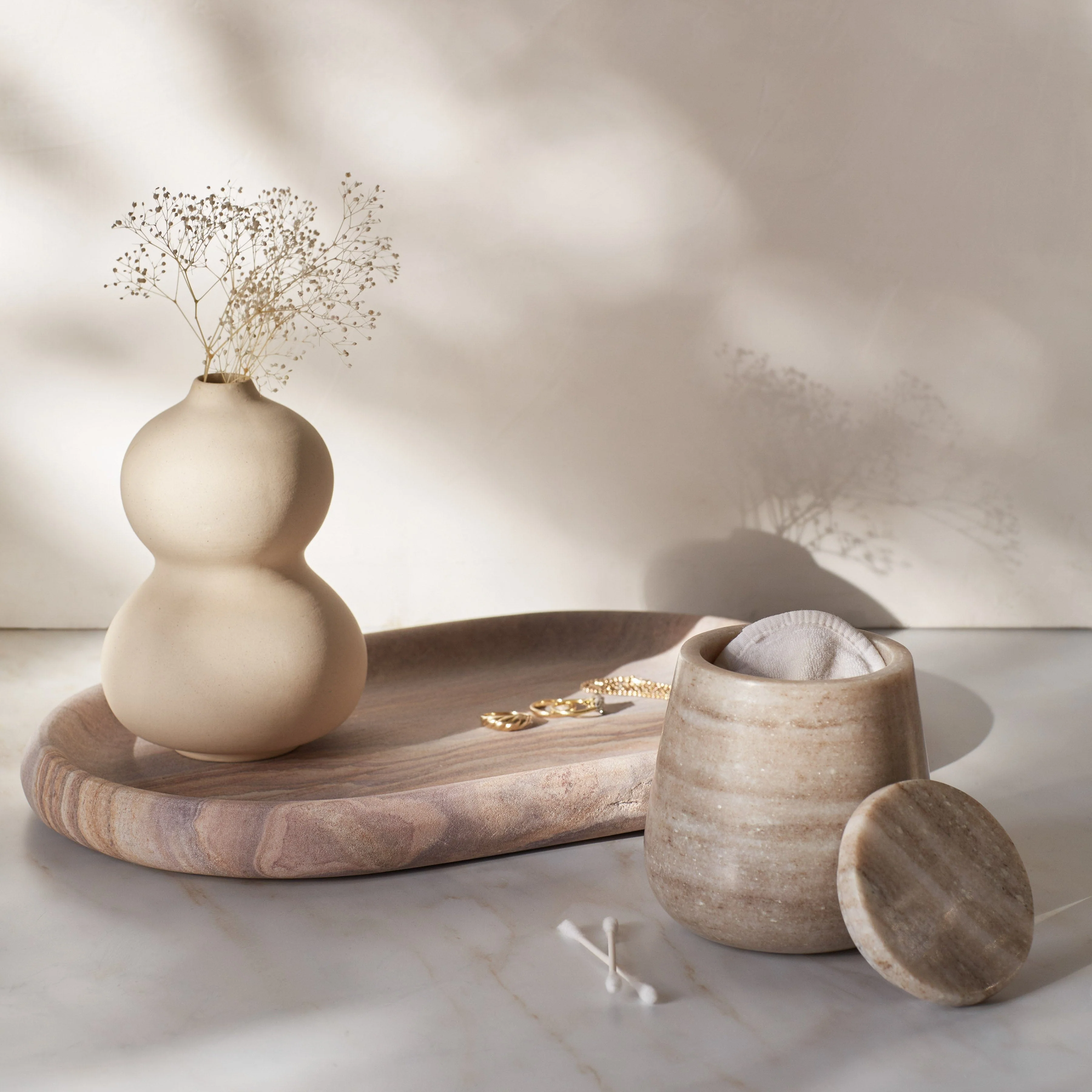 Riya Marble Canister