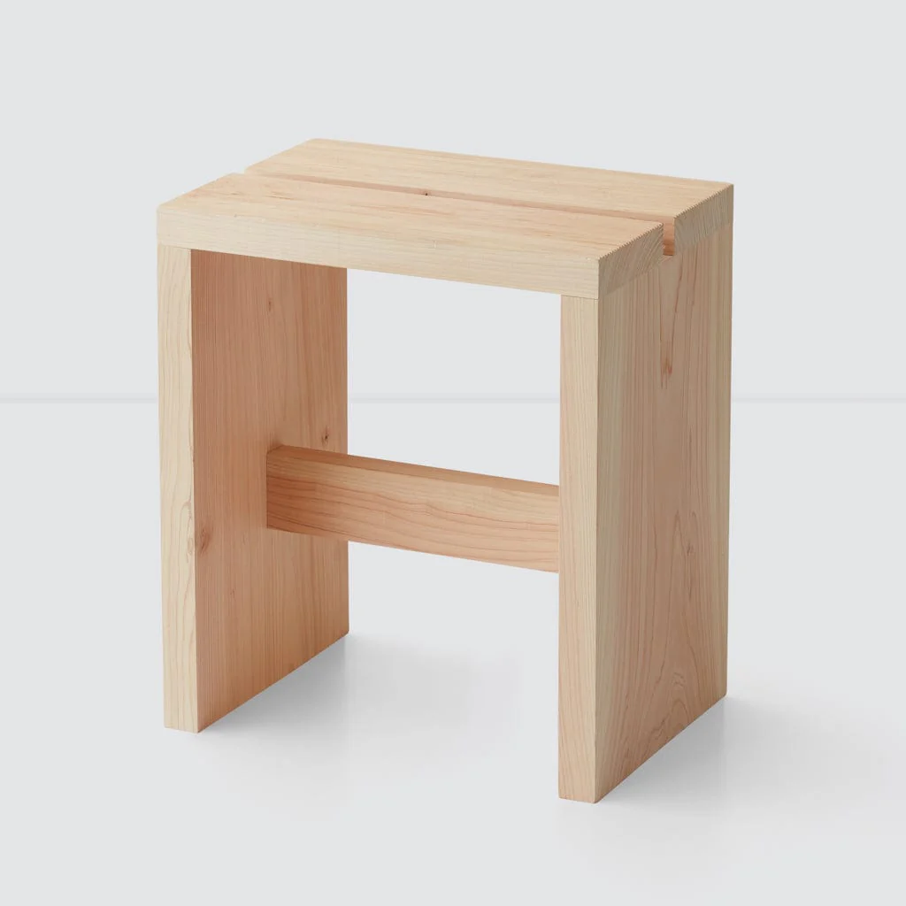 Hinoki Wood Bath Stool