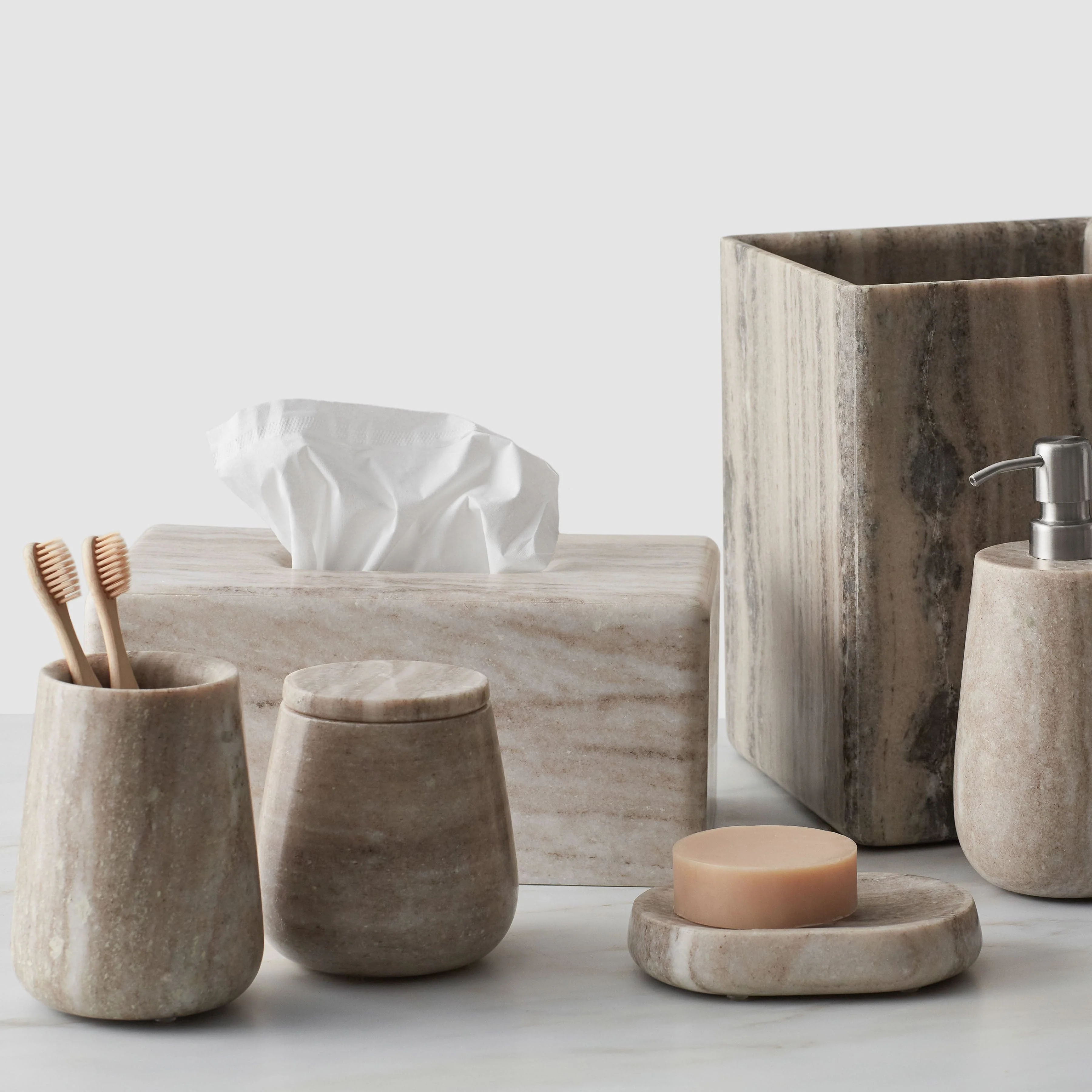 Riya Marble Toothbrush Holder