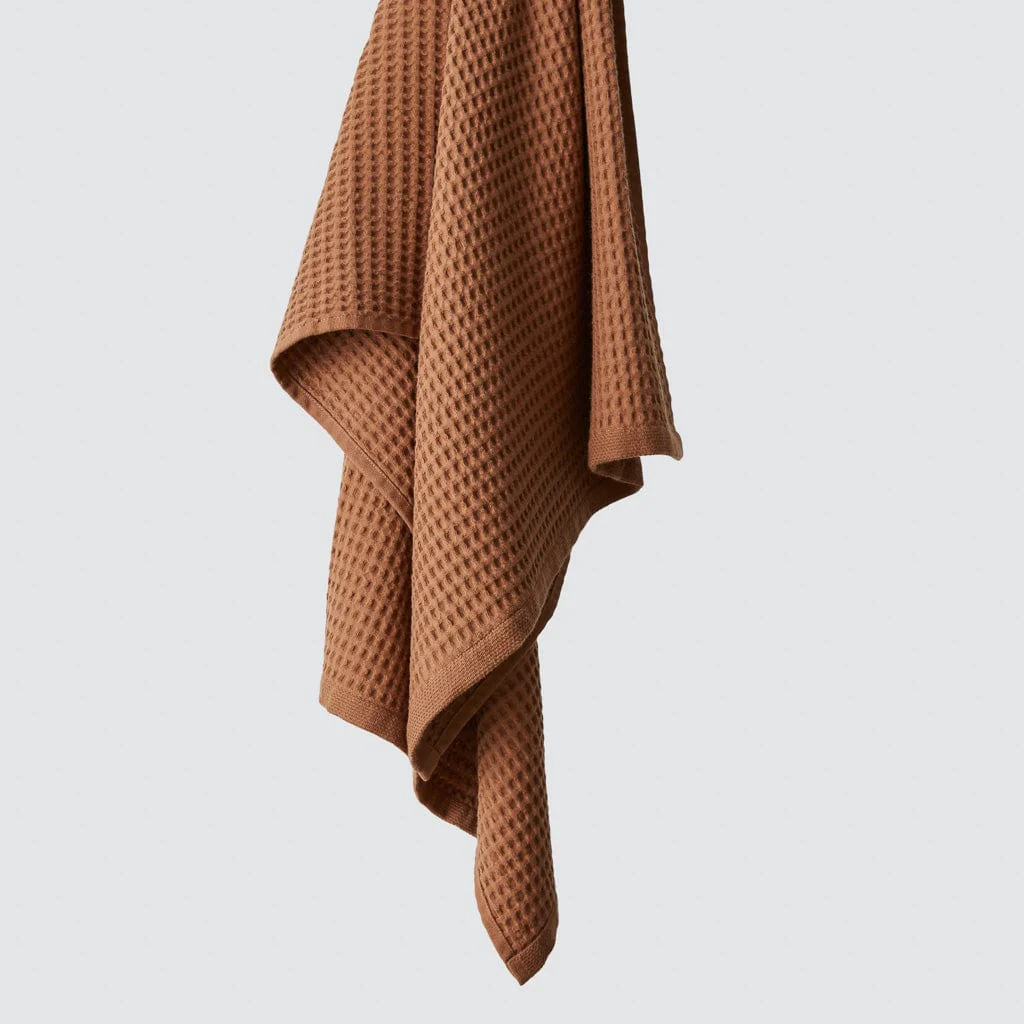 Mara Organic Waffle Bath Sheet Set