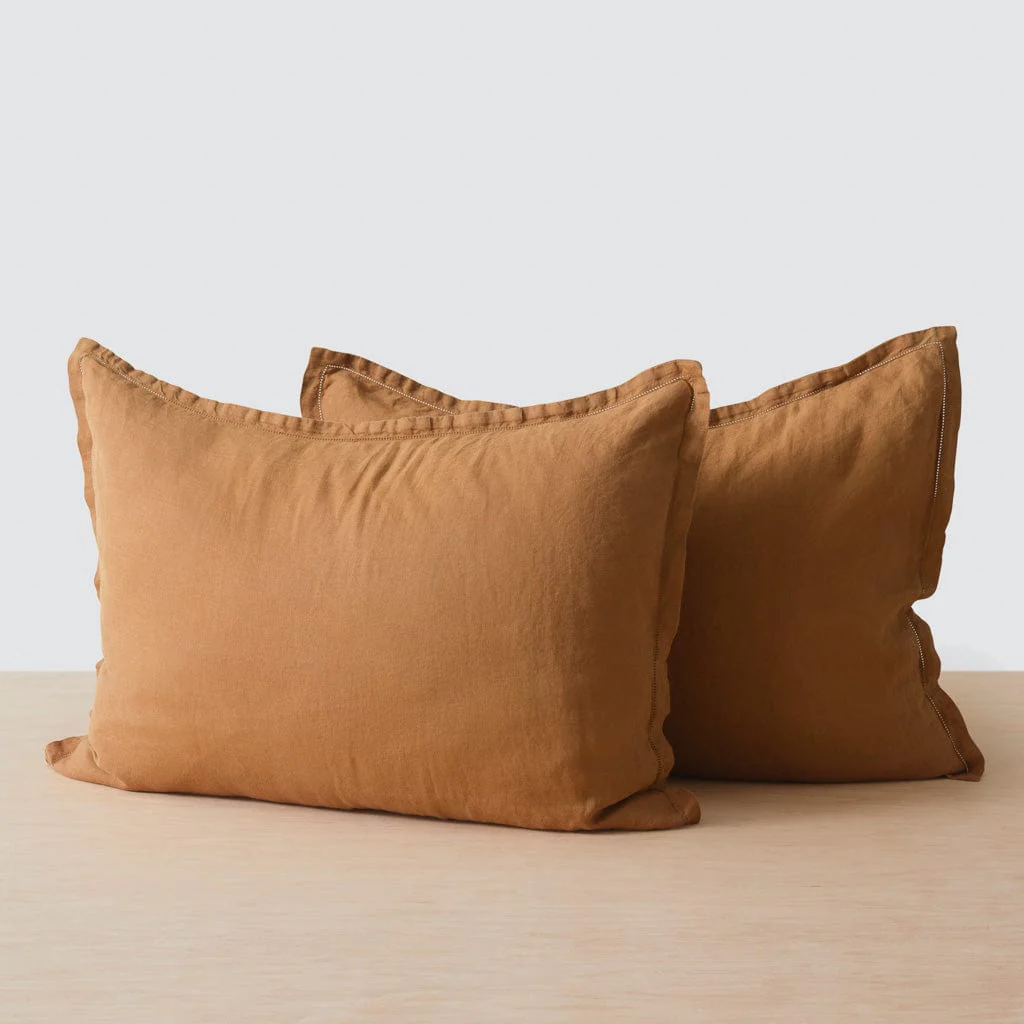 Stonewashed Linen Shams