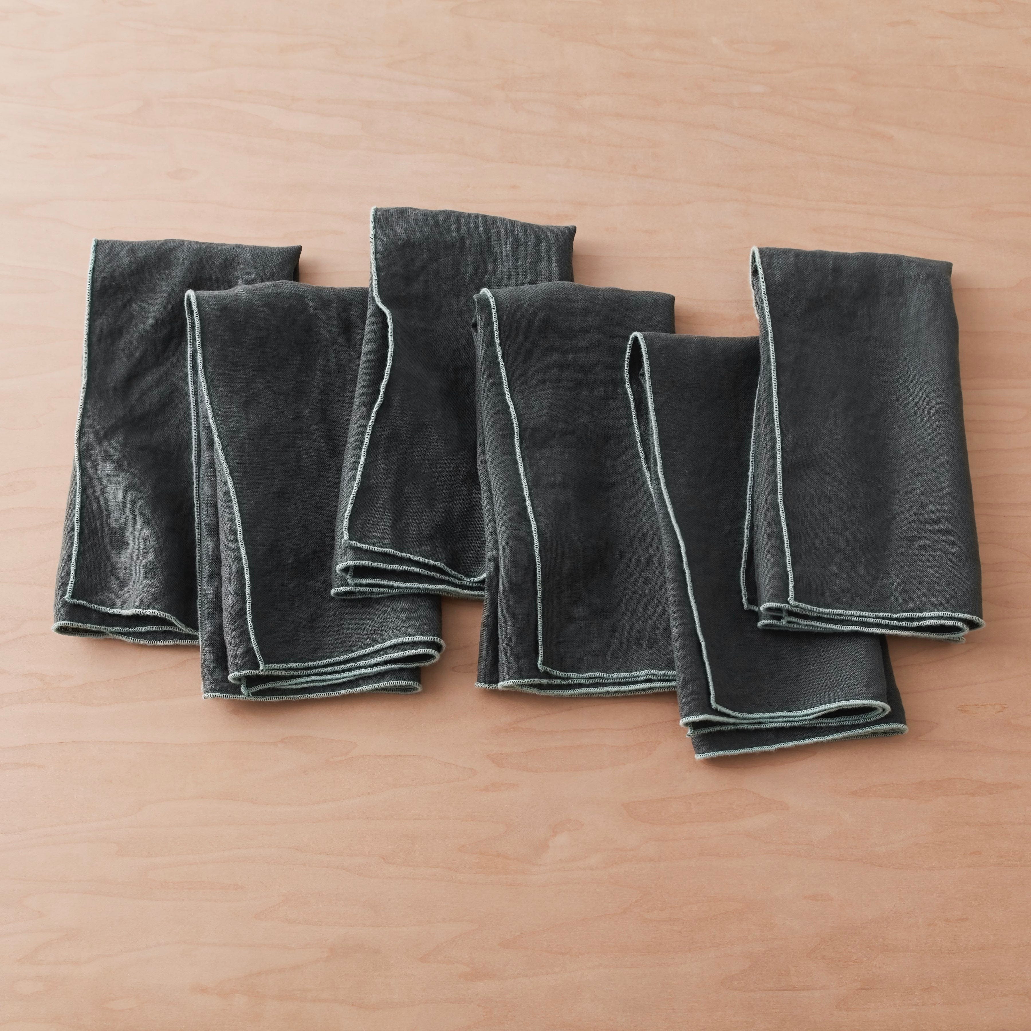 Stonewashed Linen Napkins - Set of 6