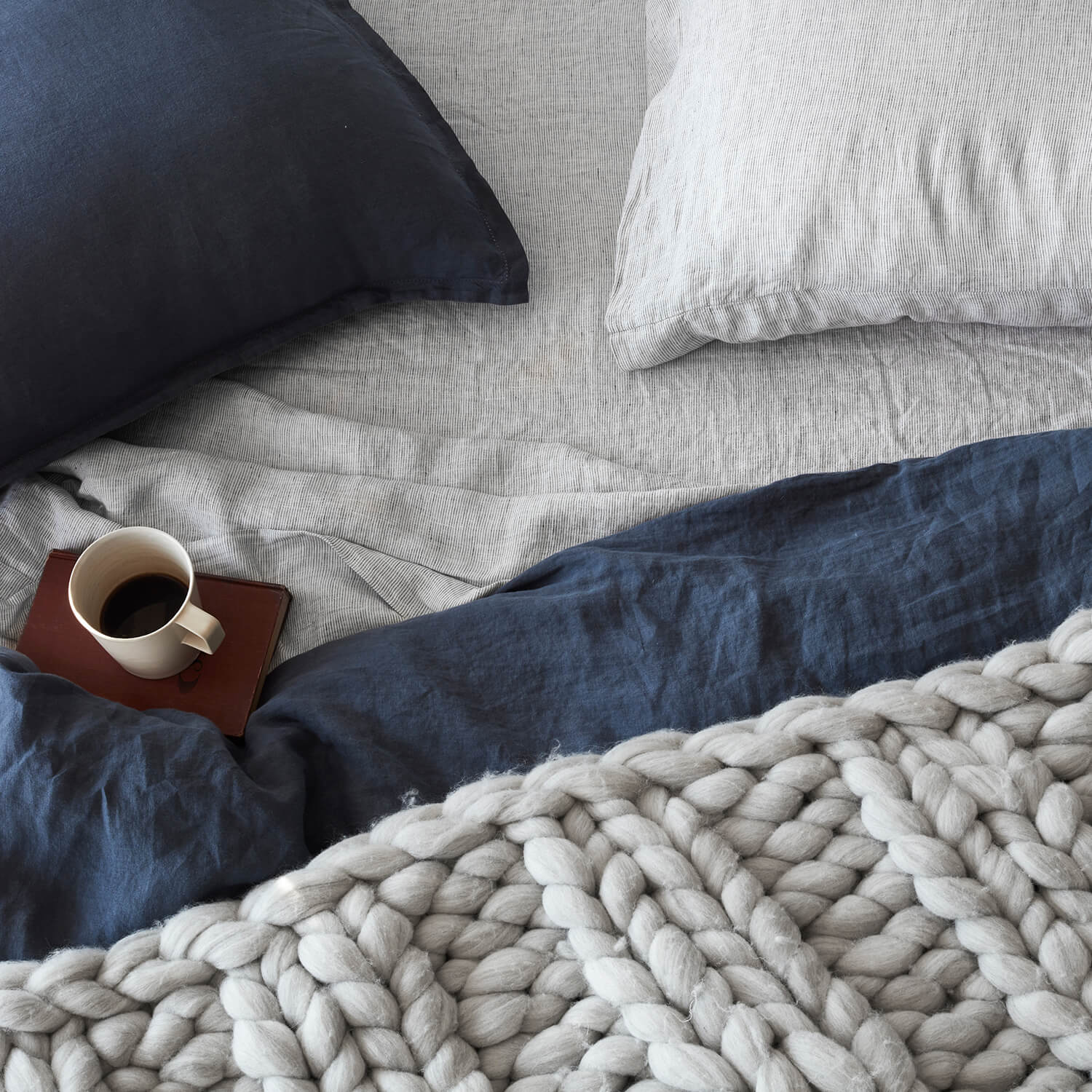 Stonewashed Linen Shams