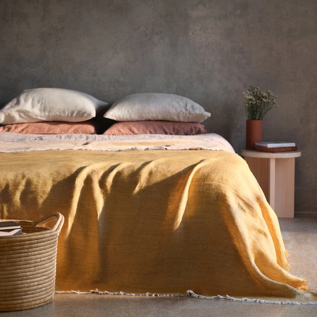 Arya Linen Bed Blanket