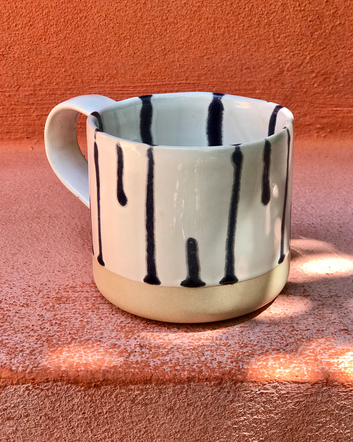 Nódoa Tasse weiß blau
