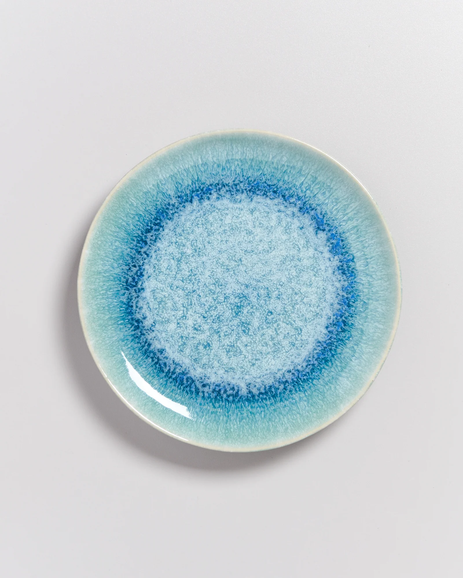 Alcachofra Teller klein grünblau
