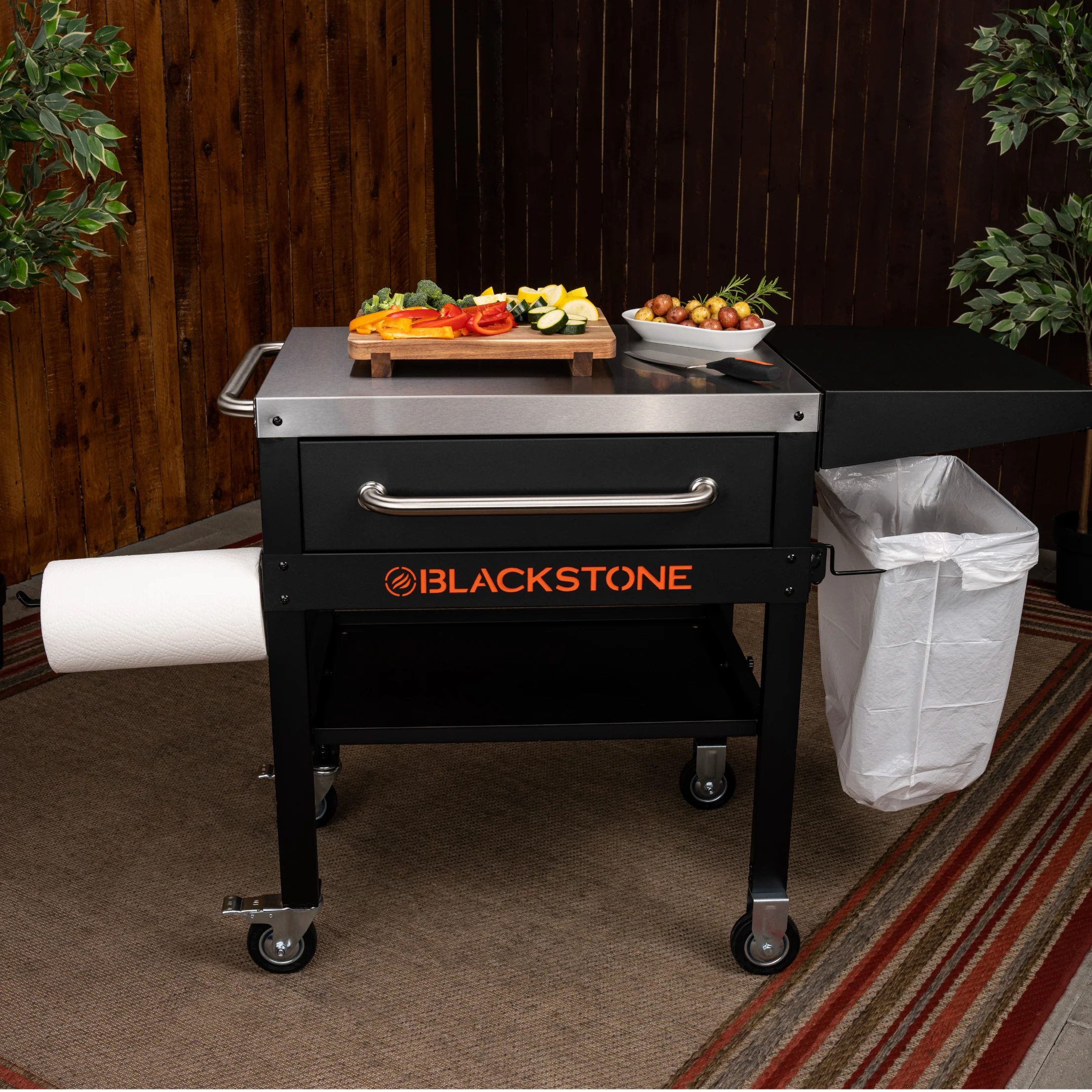 Serve & Store Prep Cart