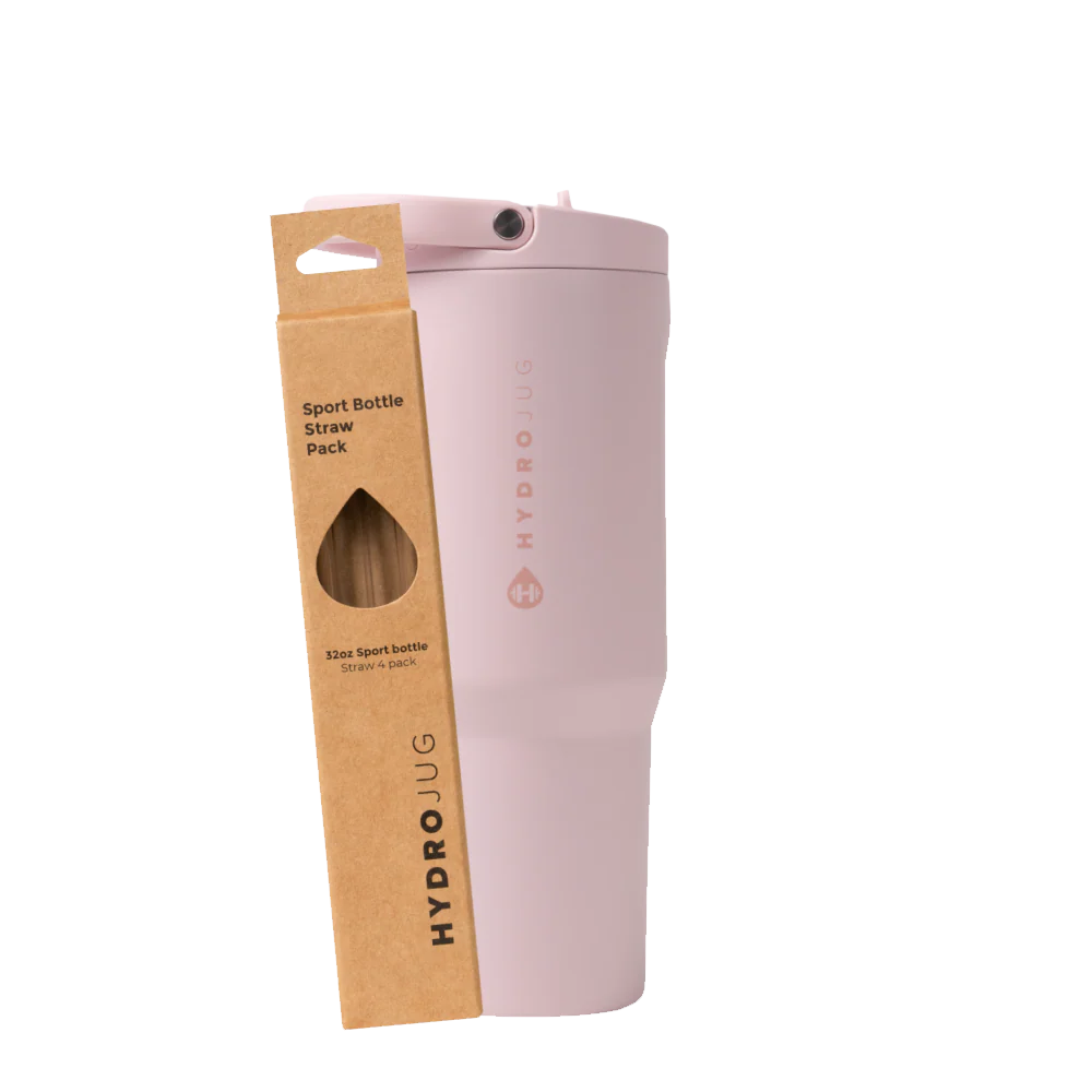 Pink Sand Sport 32oz + Replacement Straw Pack
