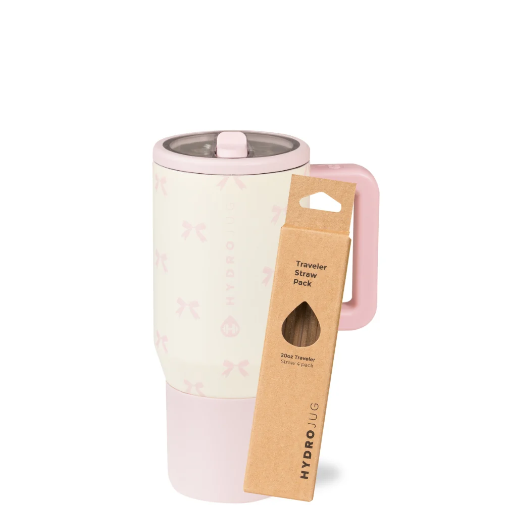 Bows Traveler 20oz + Replacement Straw Pack