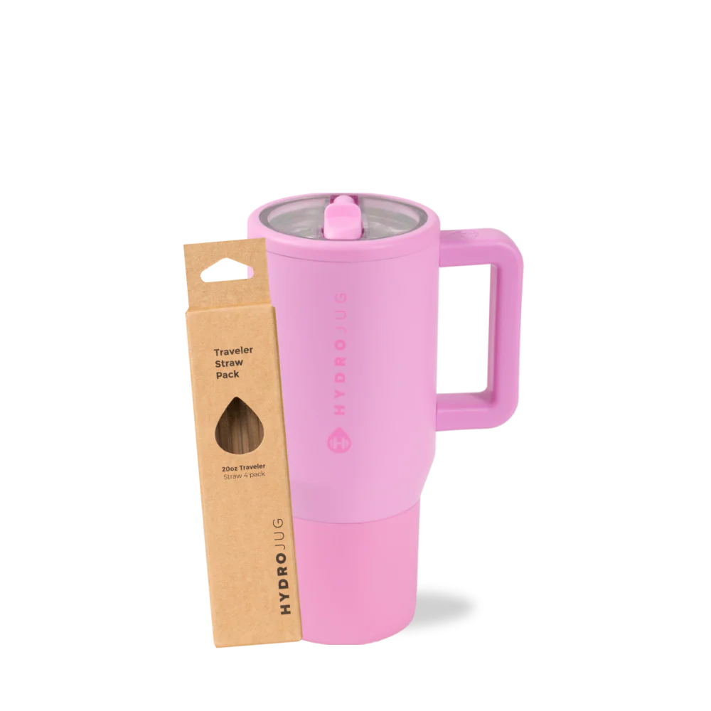 Bubblegum Traveler 20oz + Replacement Straw Pack