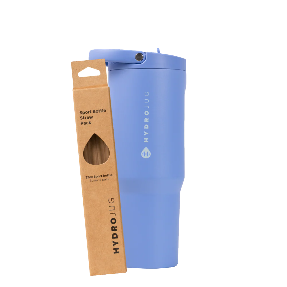Light Blue Sport 32oz + Replacement Straw Pack