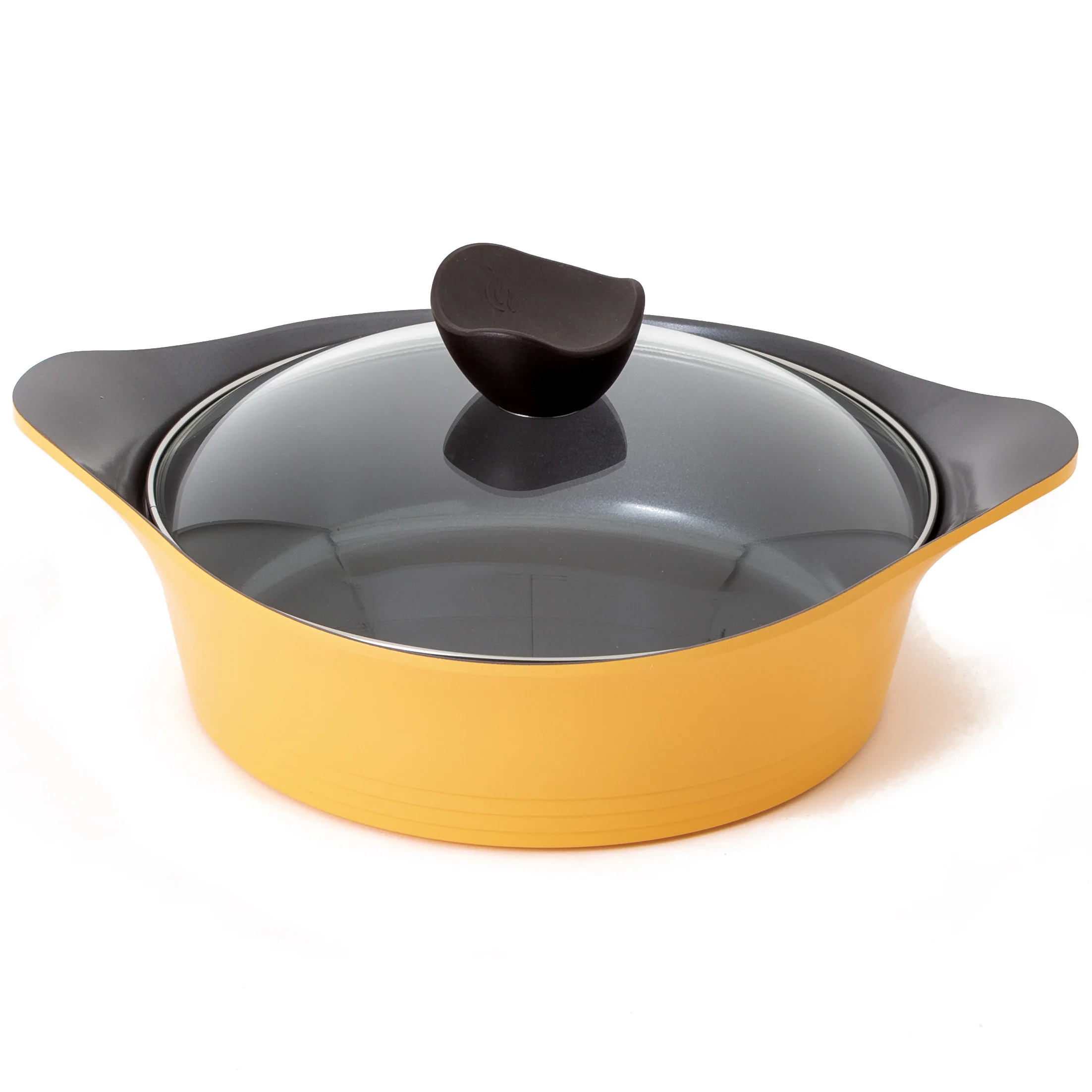 24cm Low casserole Induction warm Yellow