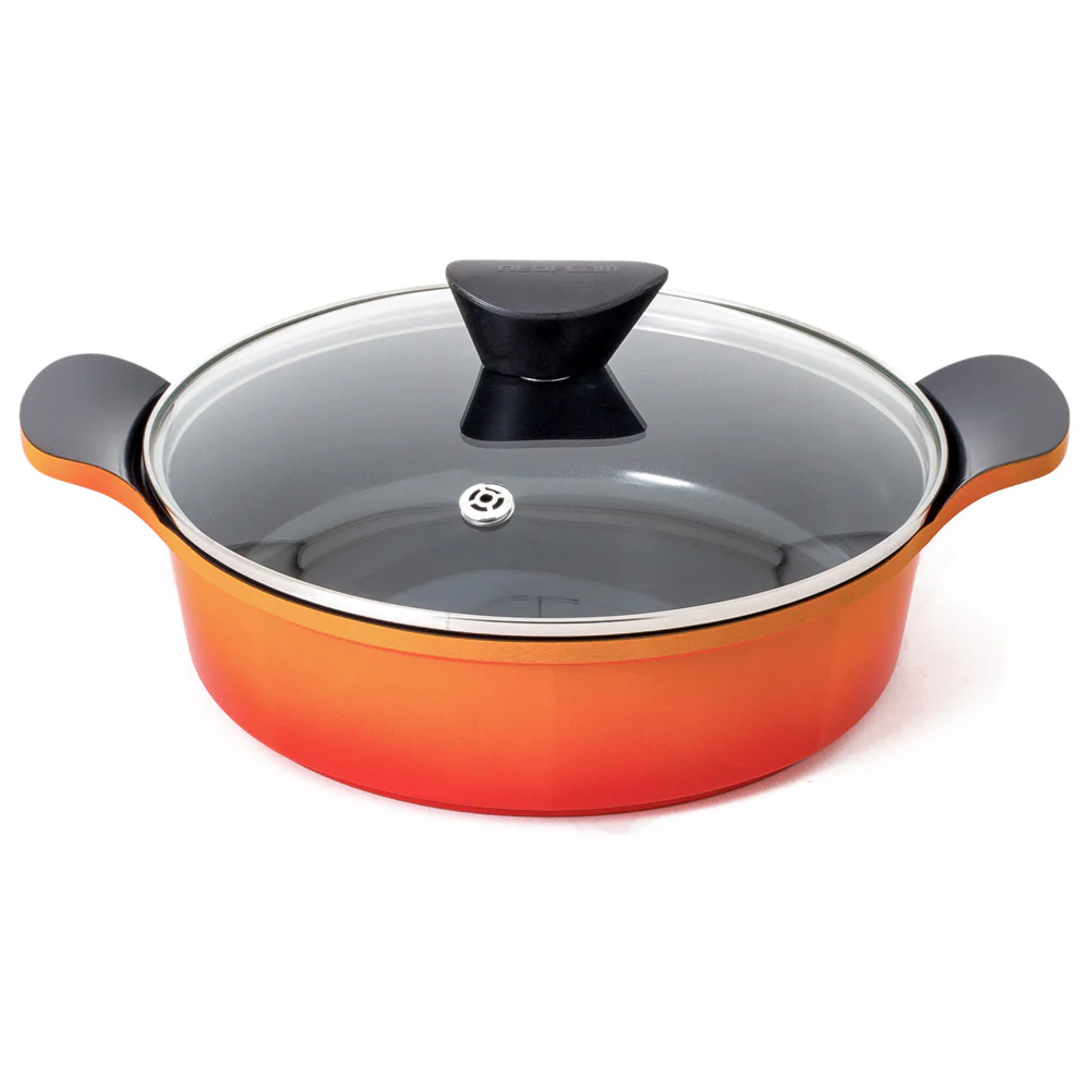 24cm Low casserole Induction Orange