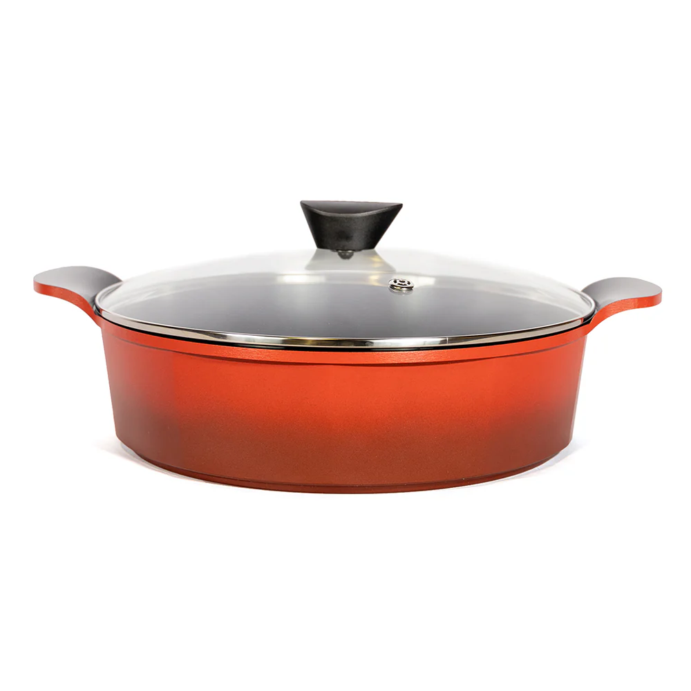 32cm Low Casserole induction Red