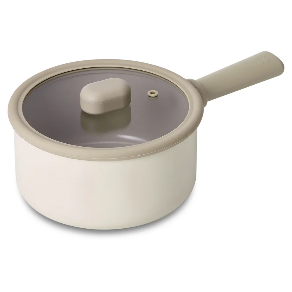 18cm Saucepan Induction includes a Glass lid with Silicon Rim