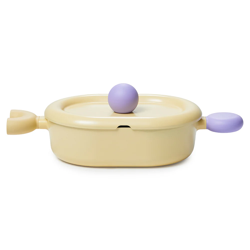 24cm Low Stockpot / Casserole Induction Yellow