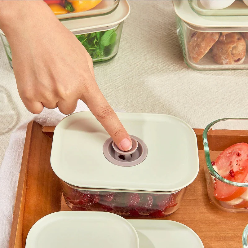 Clik Glass food container set of 8