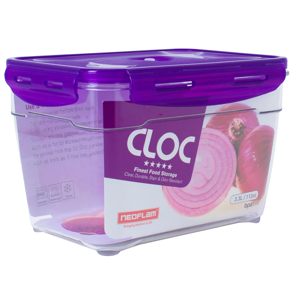 Vacuum Seal Container 3 x 3.3L 4pc Set - Rectangle