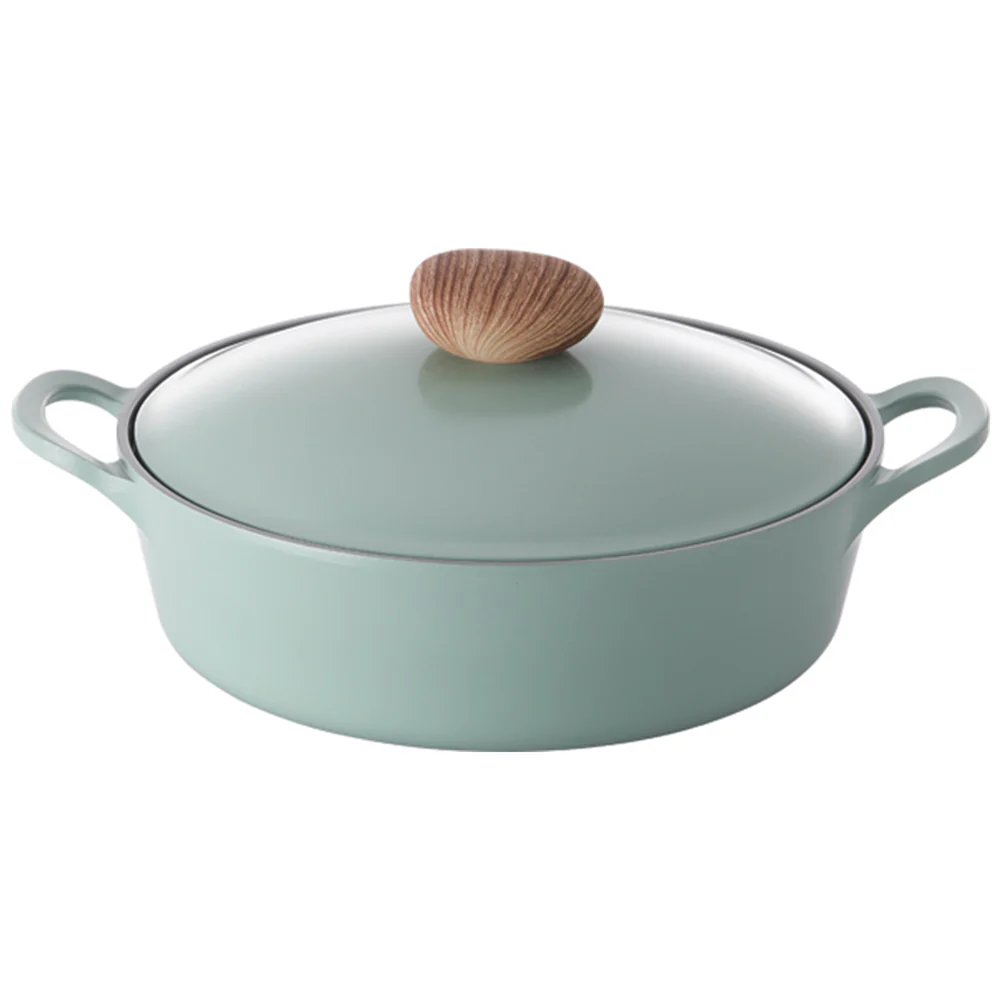 26cm Low Stockpot Induction with Die-Cast Lid Green Demer