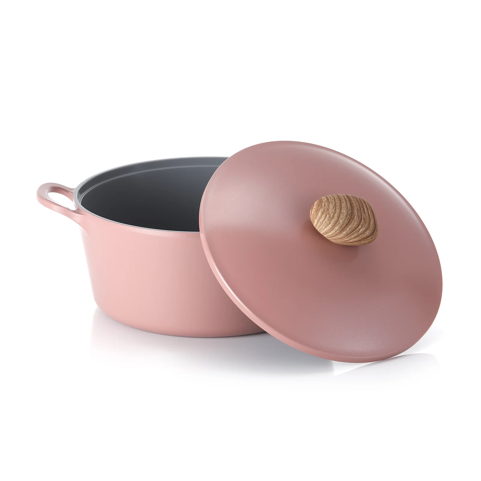 26cm Stockpot Induction with Die-Cast Lid Pink Demer