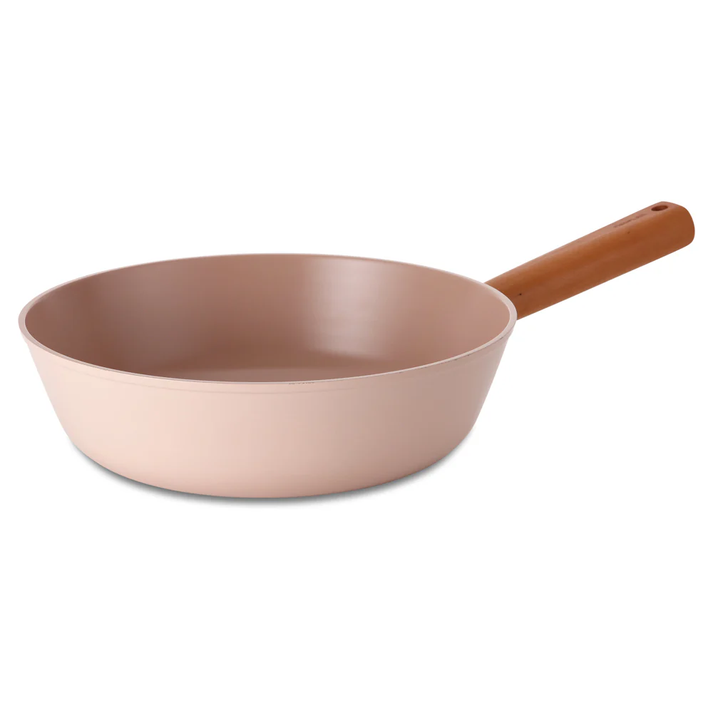 28cm Wok pan Induction Pink