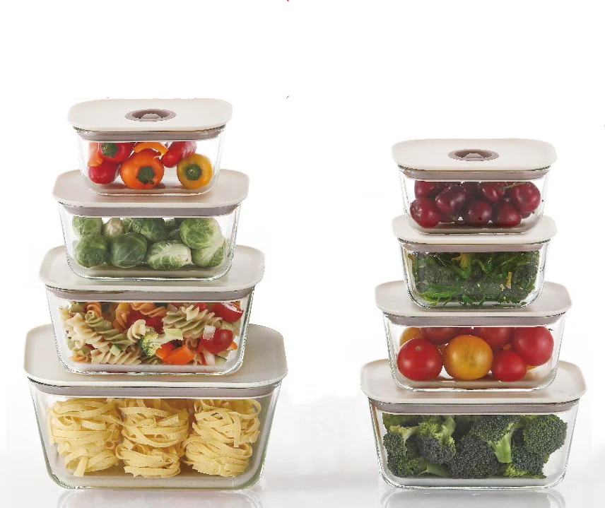 Clik Glass food container set of 8