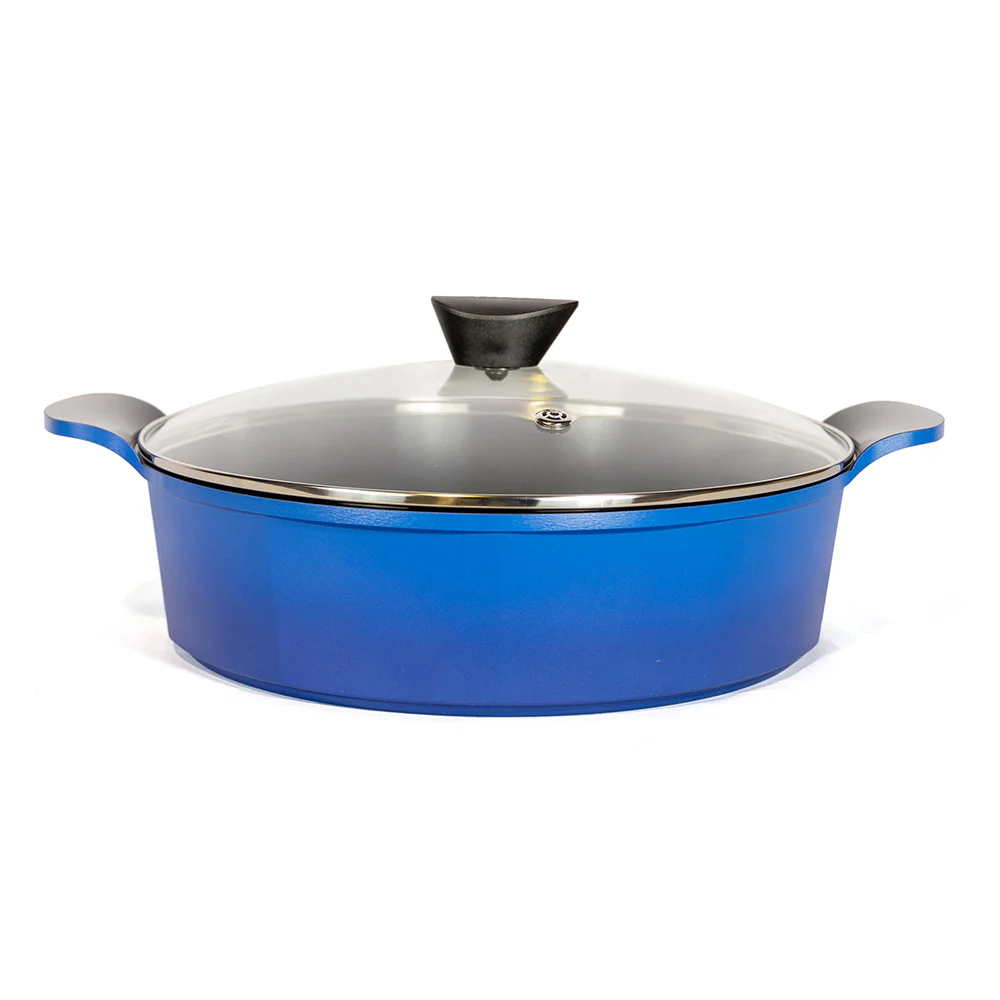 32cm Low Casserole induction Blue