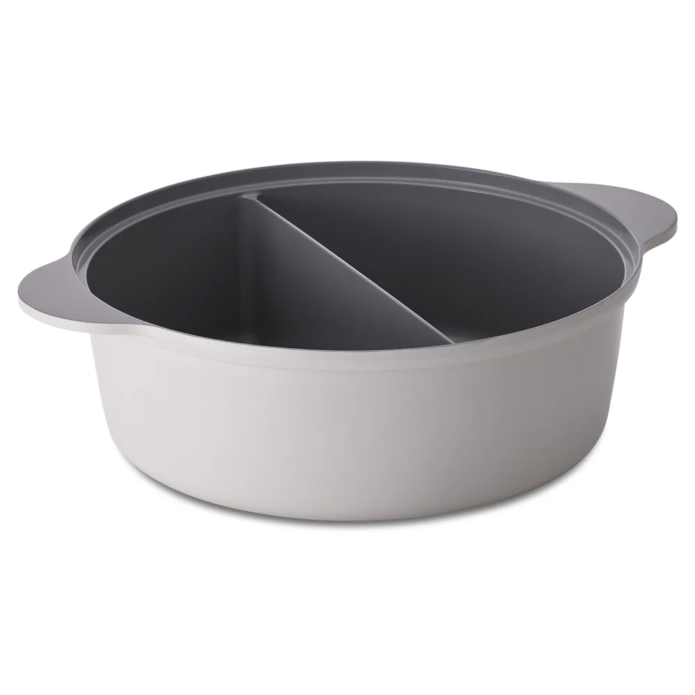 30cm casserole 5.8L Induction with steamer White