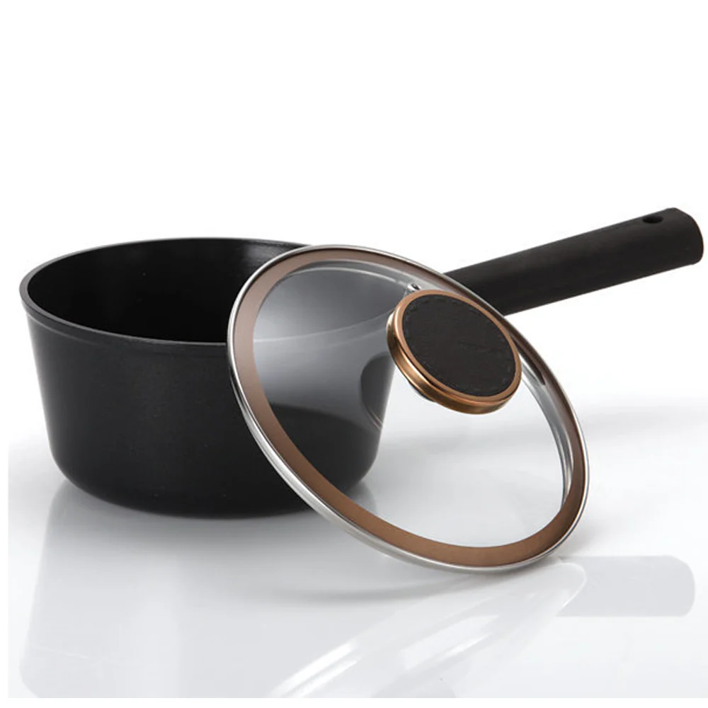 18cm Sauce pan Induction with glass lid