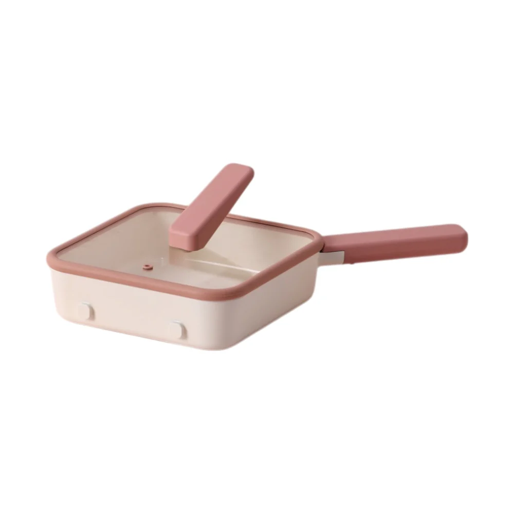 Pippi 21cm pan with stand alon lid Induction ready Peach