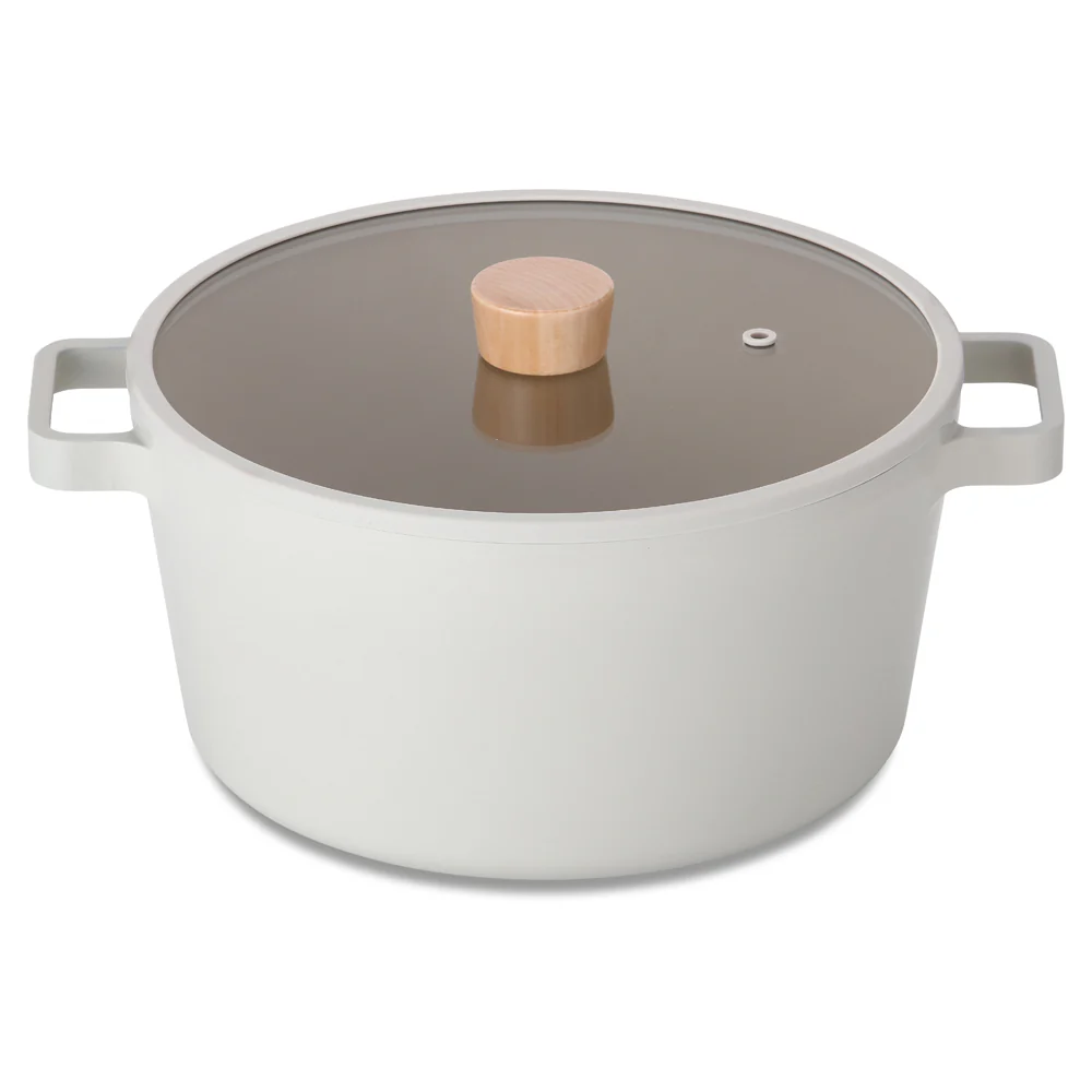 26cm Stockpot Induction with Silicon Rim Glass lid