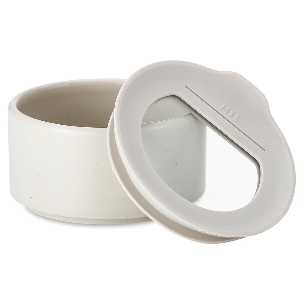 One Porcelain food container 1000ml - Bone