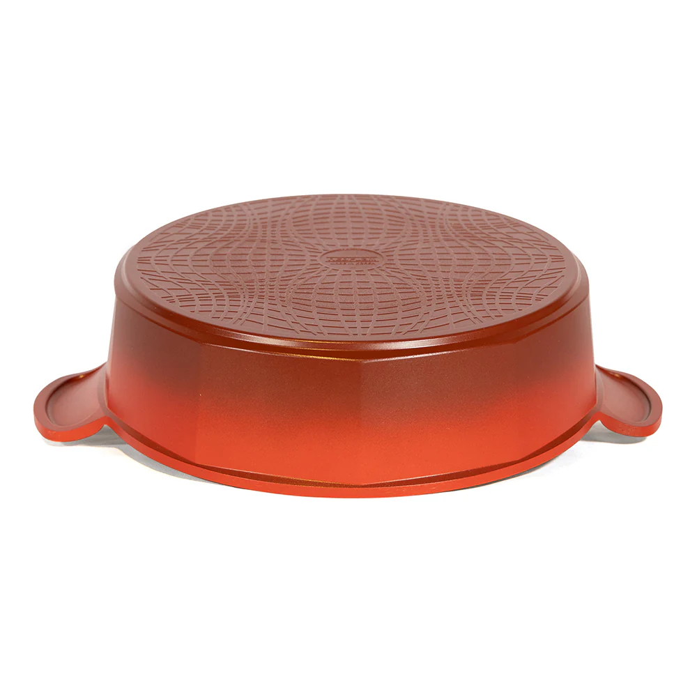 28cm Low Casserole Induction Red
