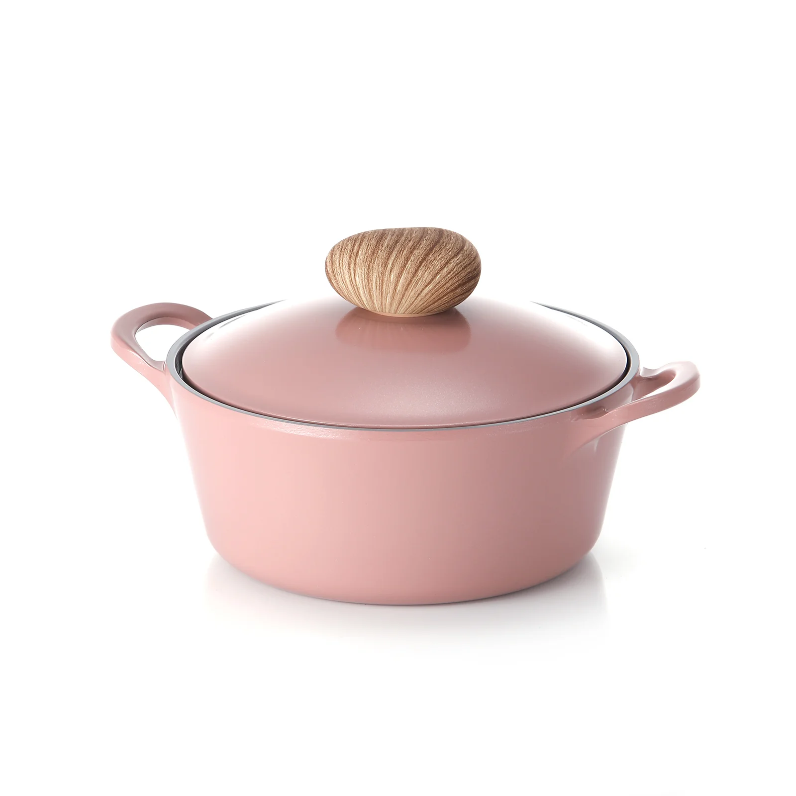 22cm Stockpot Induction with Die-Cast Lid Pink Demer