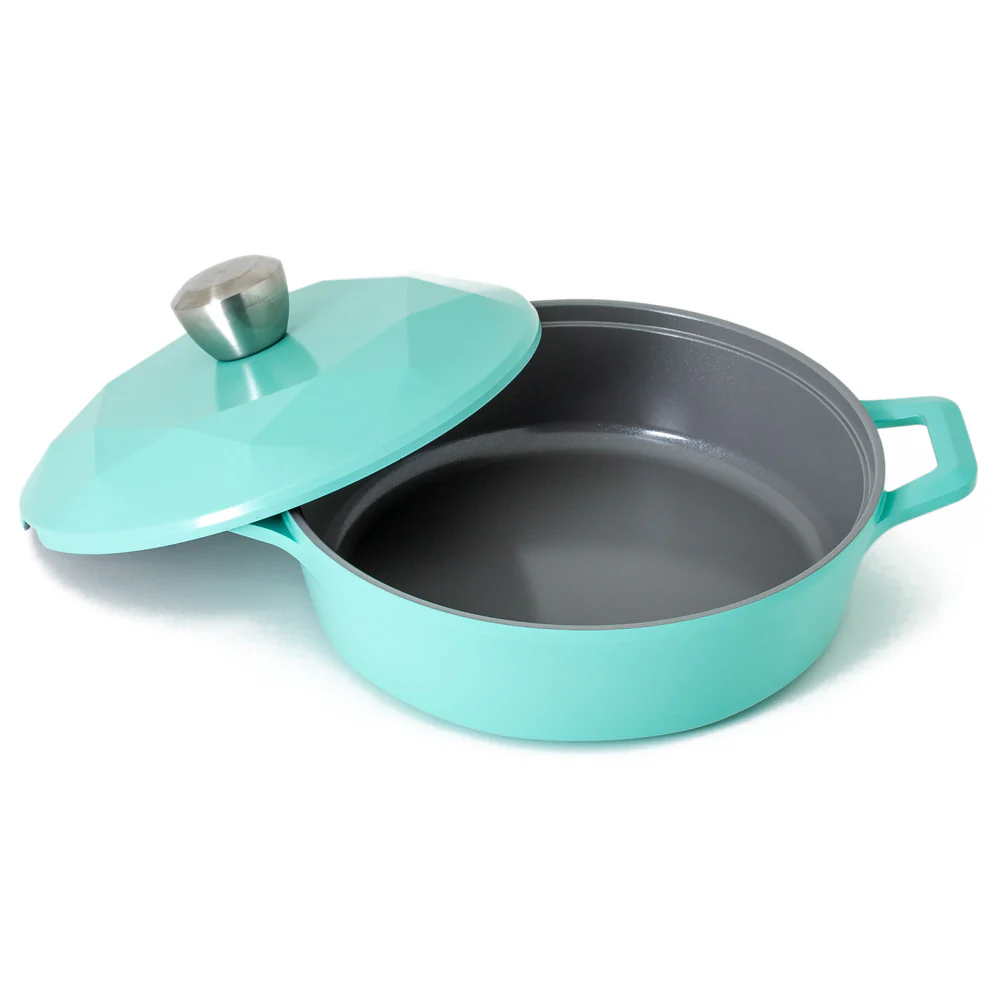 24cm Low Casserole -NON Induction with Die-Cast Lid Mint