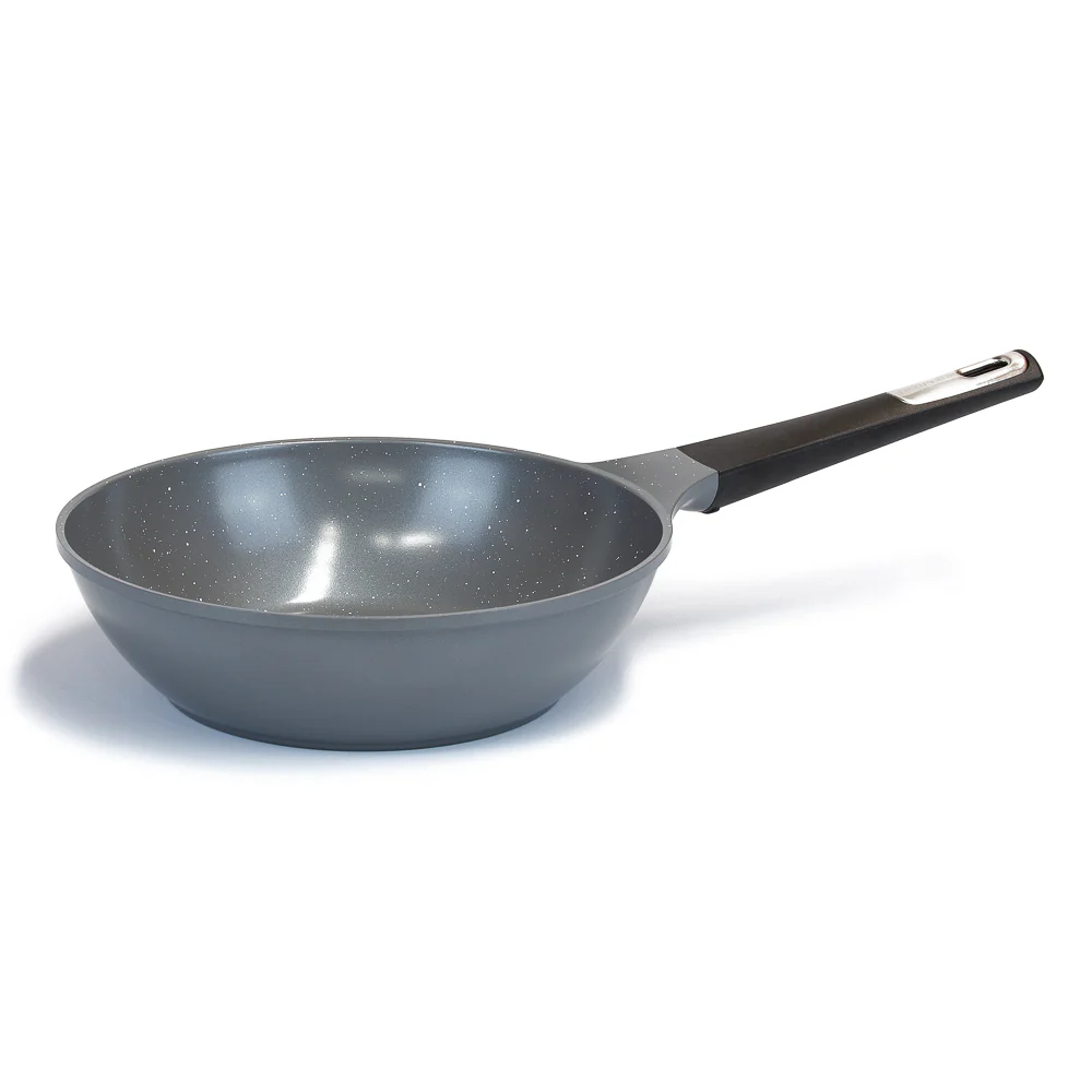 26cm Induction Wok Pan Dark Gray