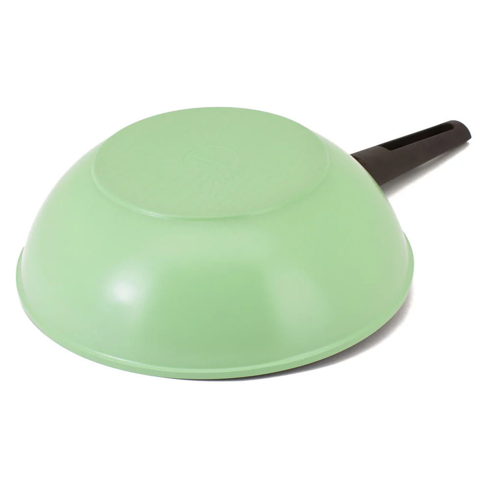 30cm Wok Pan Induction Apple Green