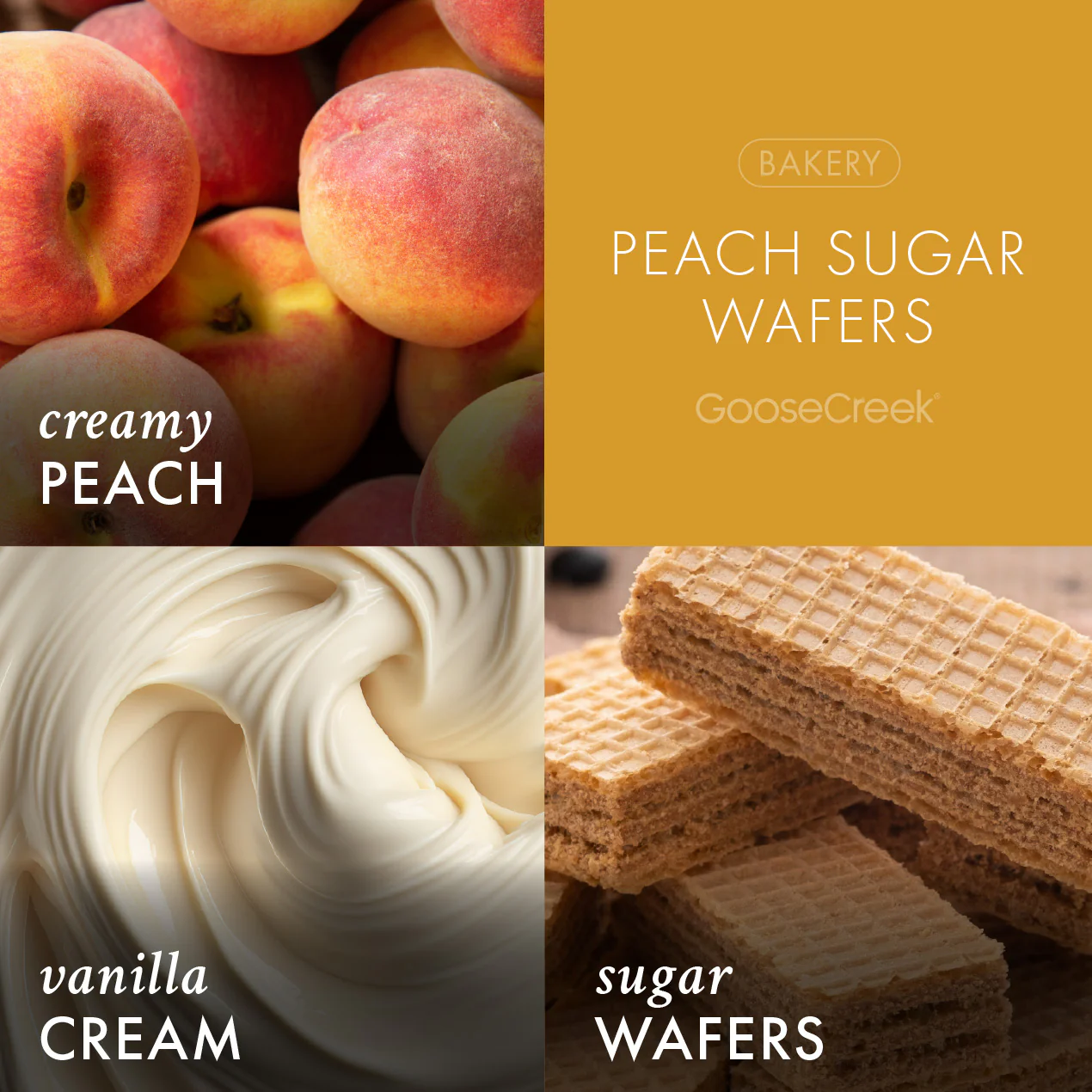 Peach Sugar Wafer Large 3-Wick Candle