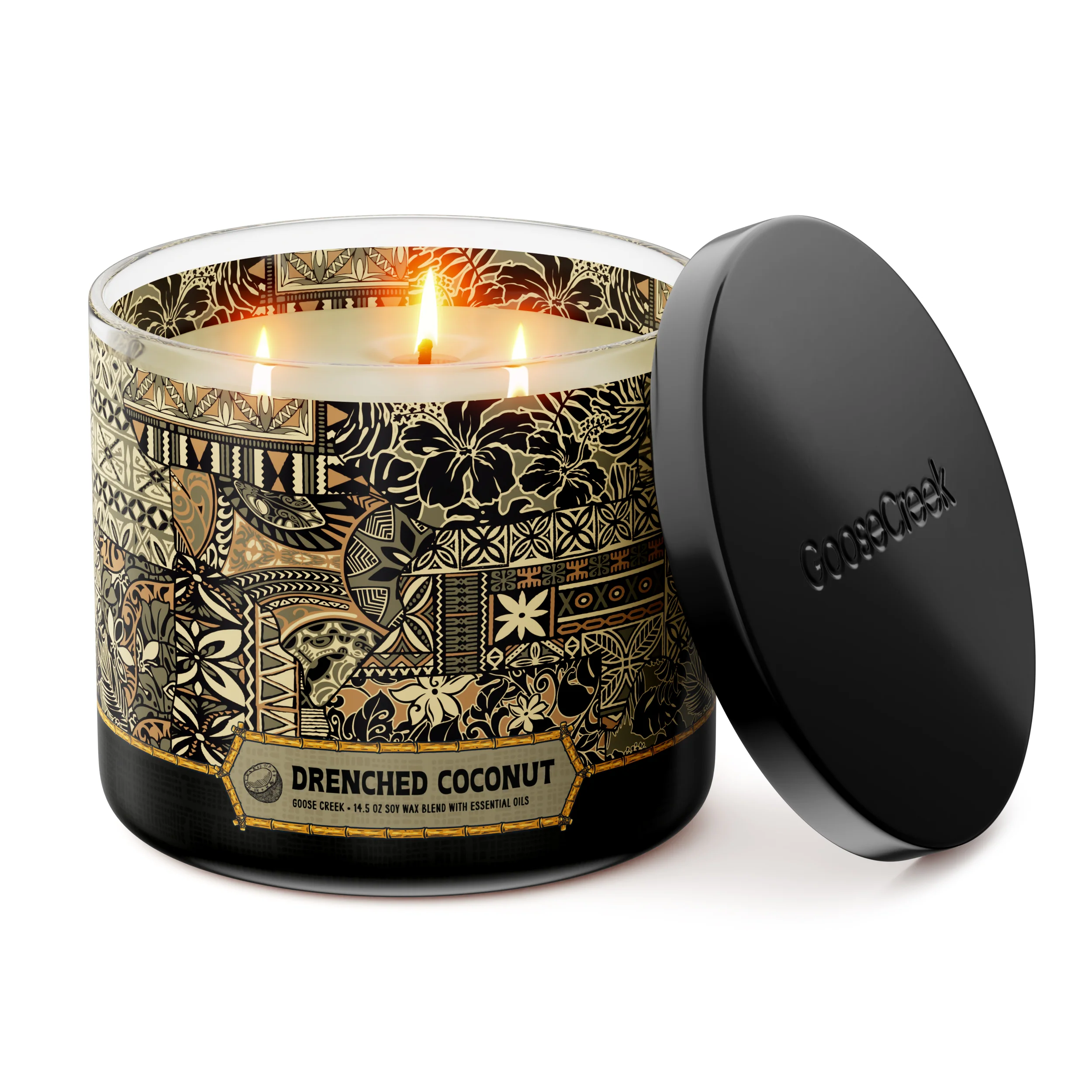 Drenched Coconut 3-Wick Candle