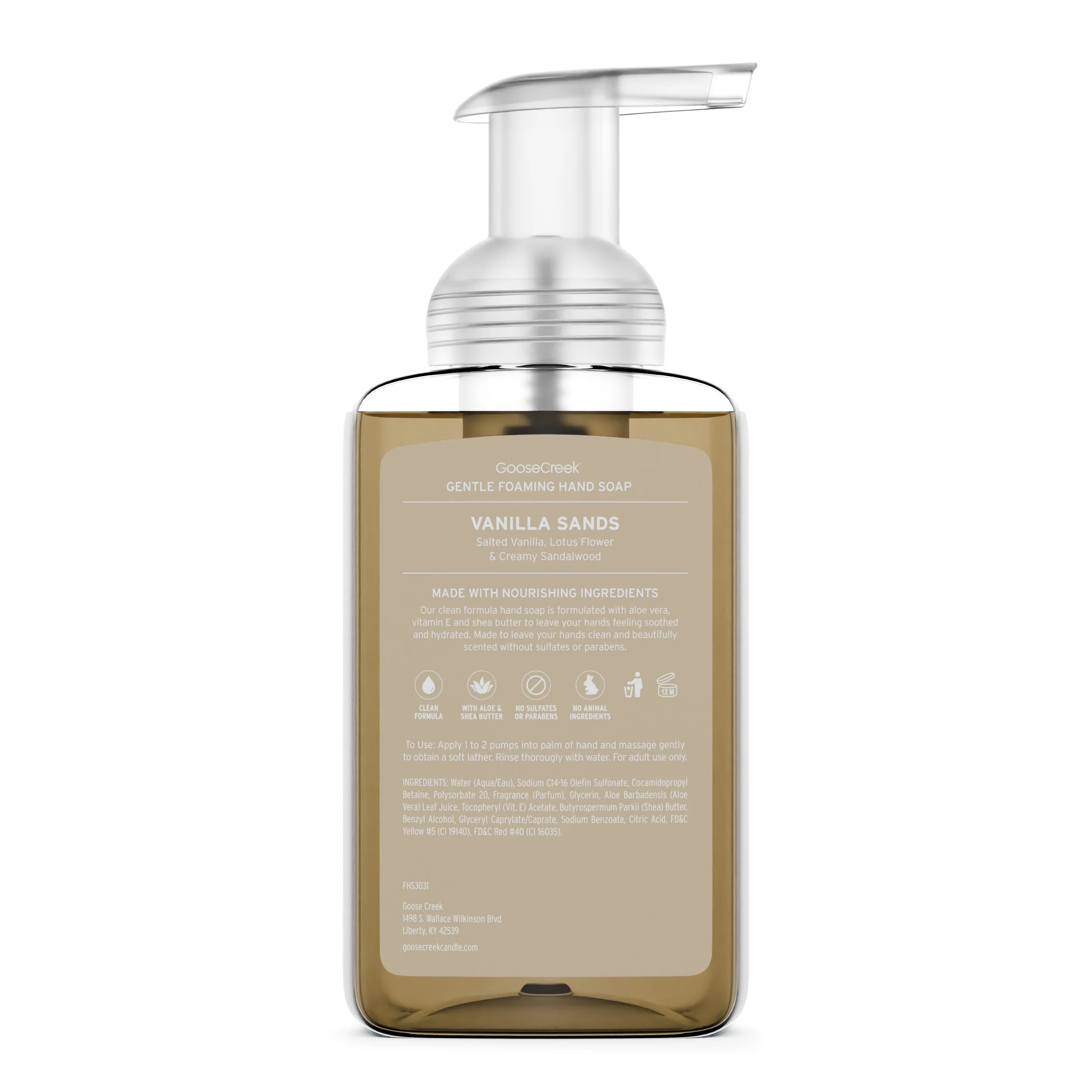 Vanilla Sands Lush Foaming Hand Soap