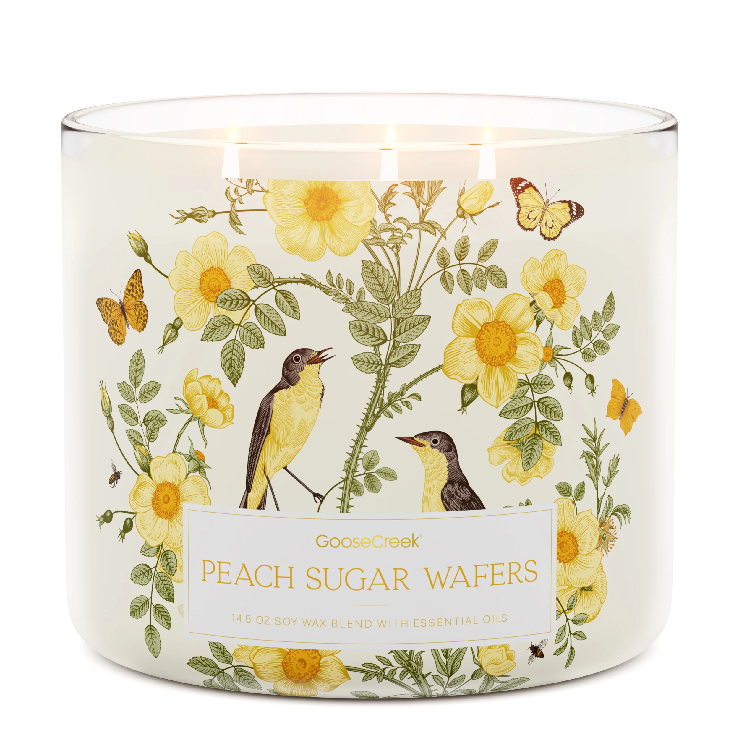 Peach Sugar Wafer Large 3-Wick Candle