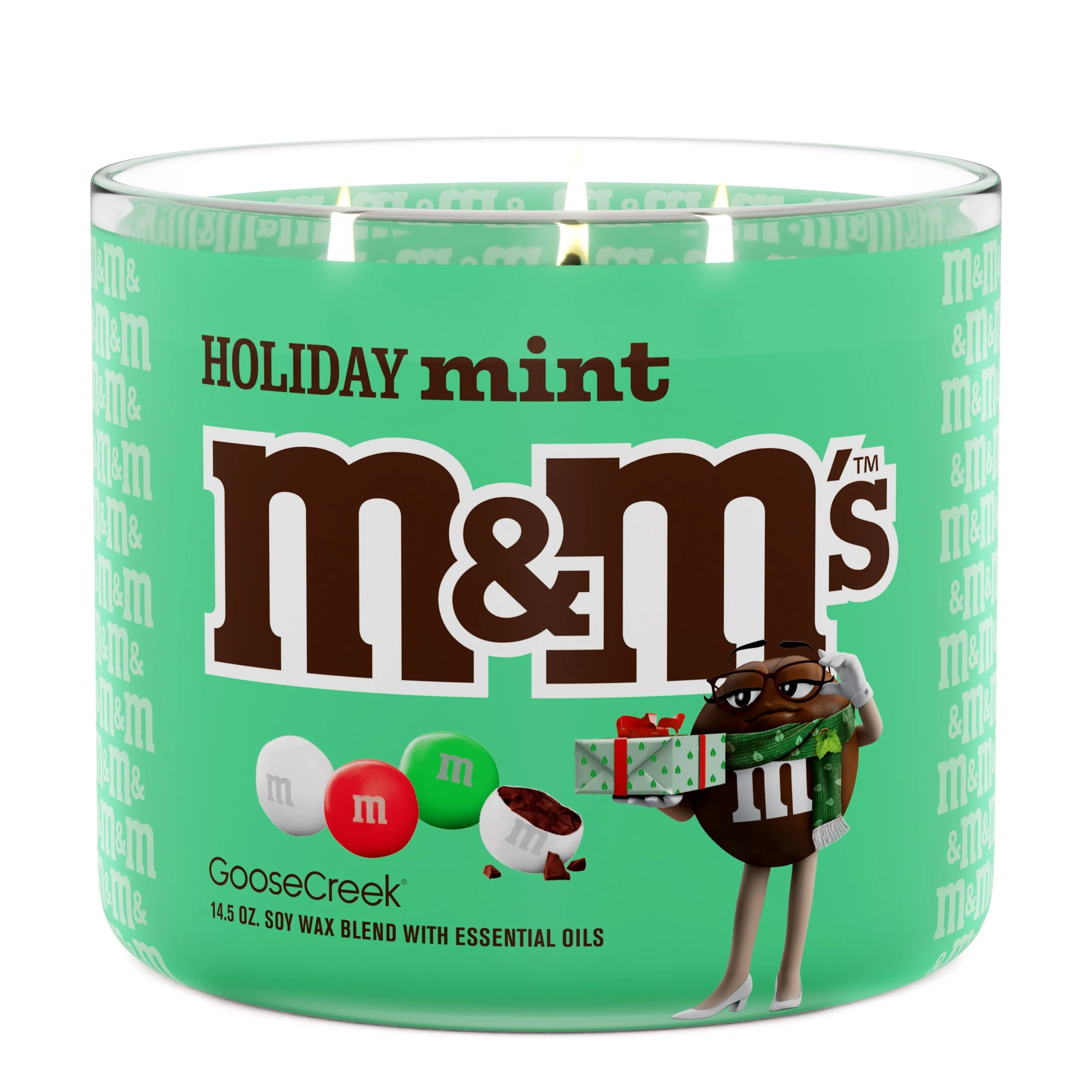Holiday Mint M&M'S 3-Wick Candle