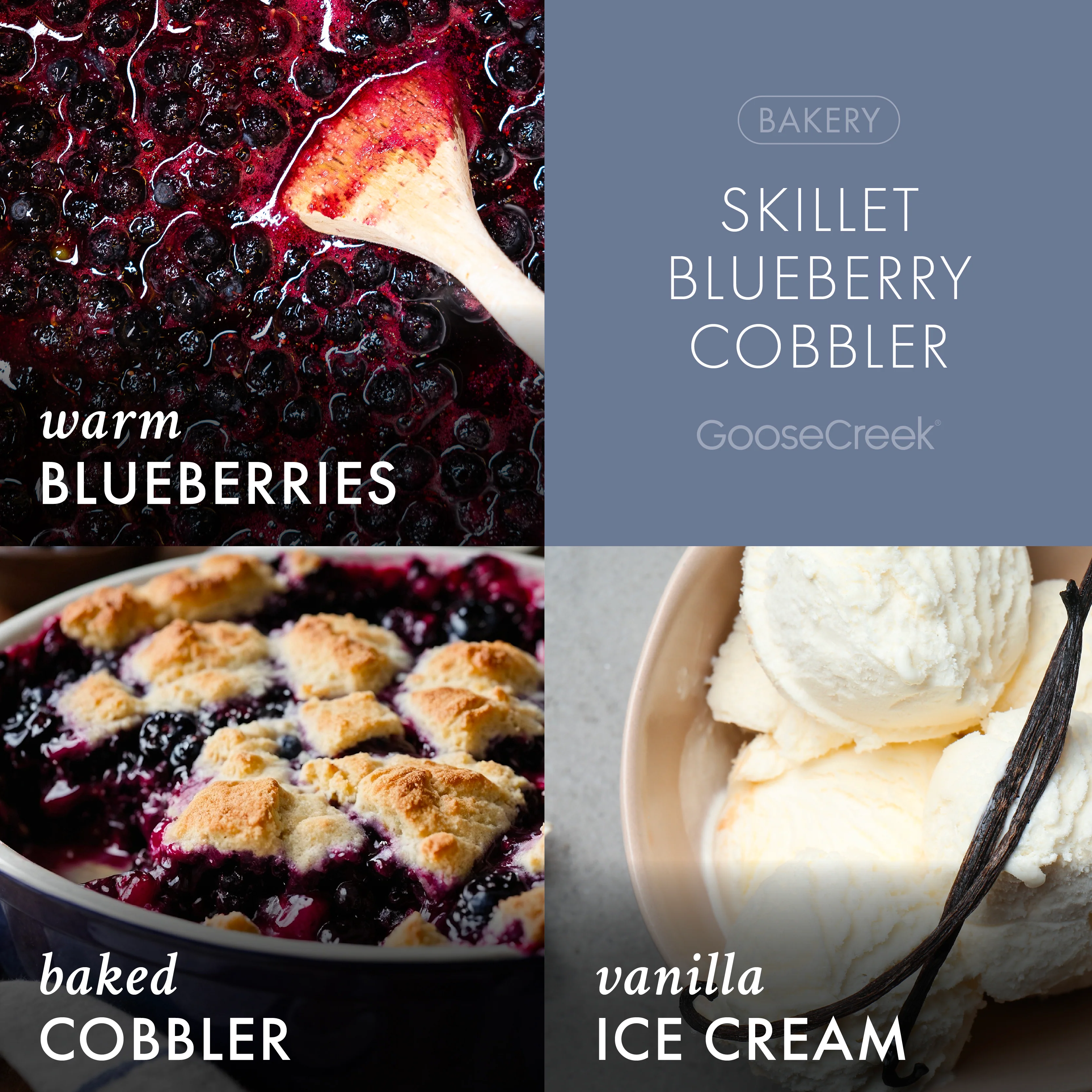 Skillet Blueberry Cobbler 3-Wick Candle