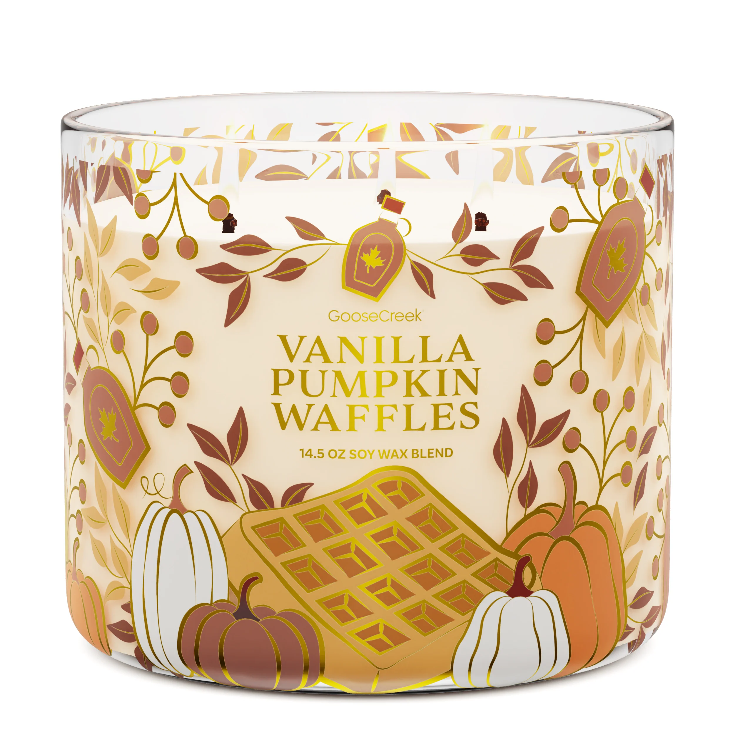 Vanilla Pumpkin Waffle 3-Wick Candle