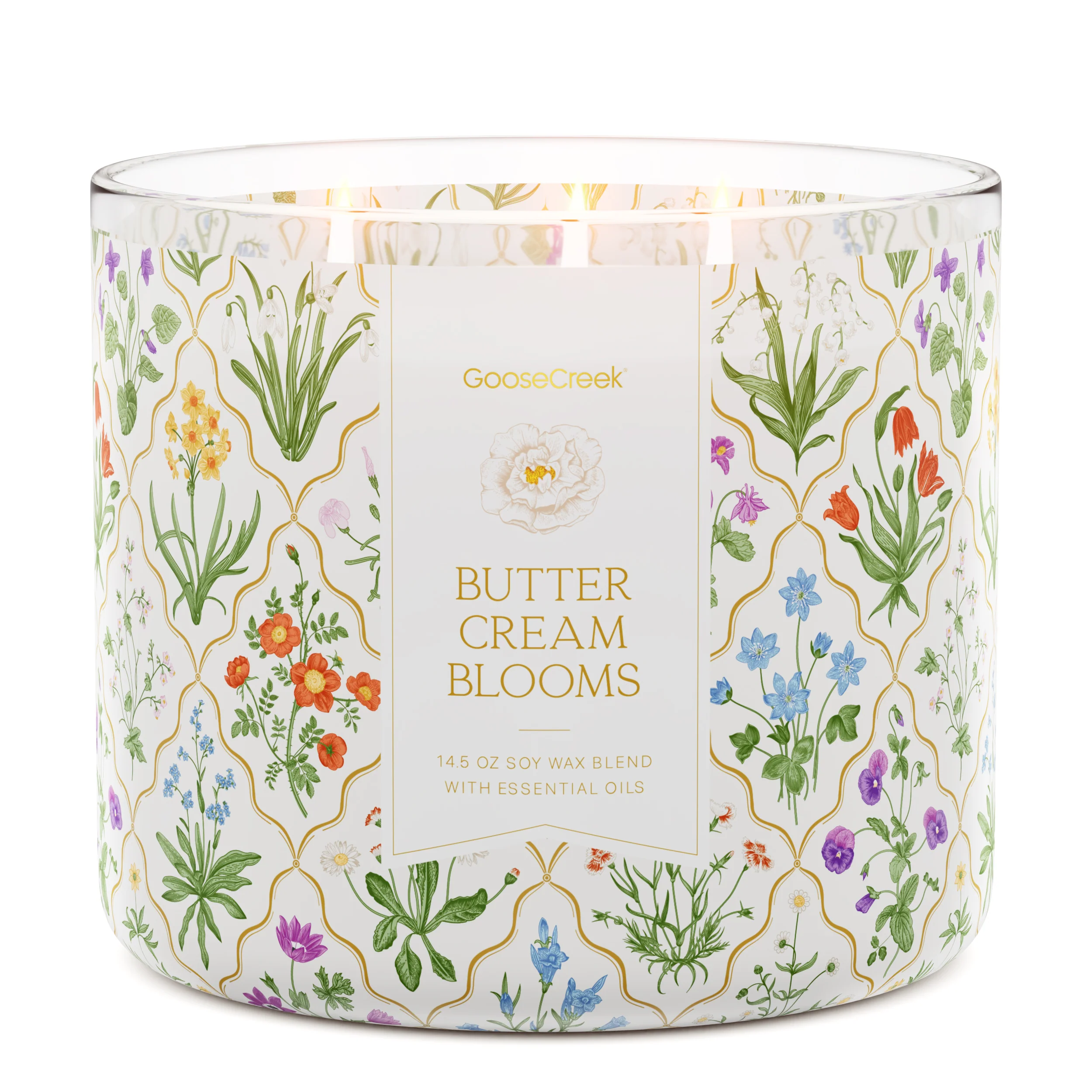 Buttercream Blooms Large 3-Wick Candle