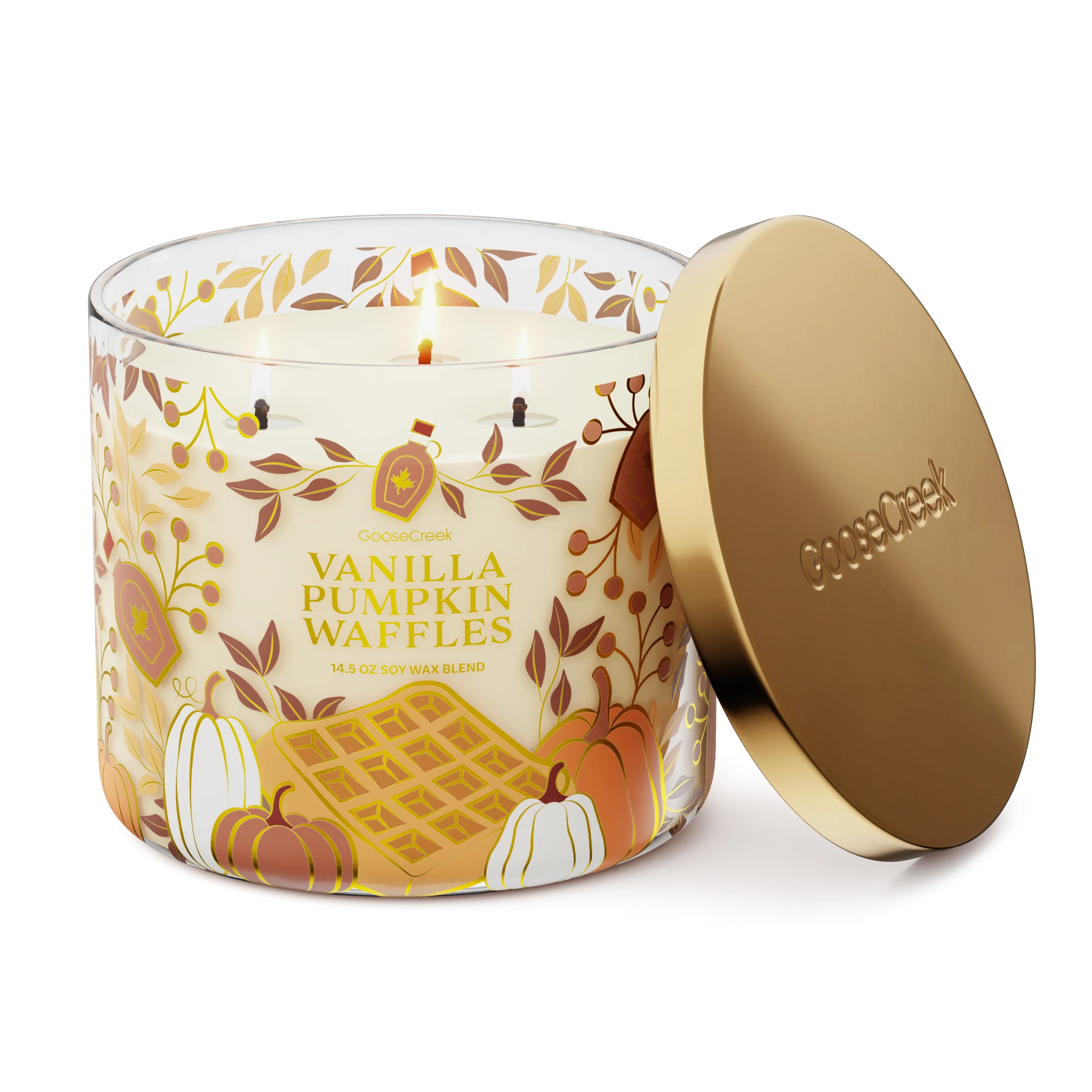 Vanilla Pumpkin Waffle 3-Wick Candle